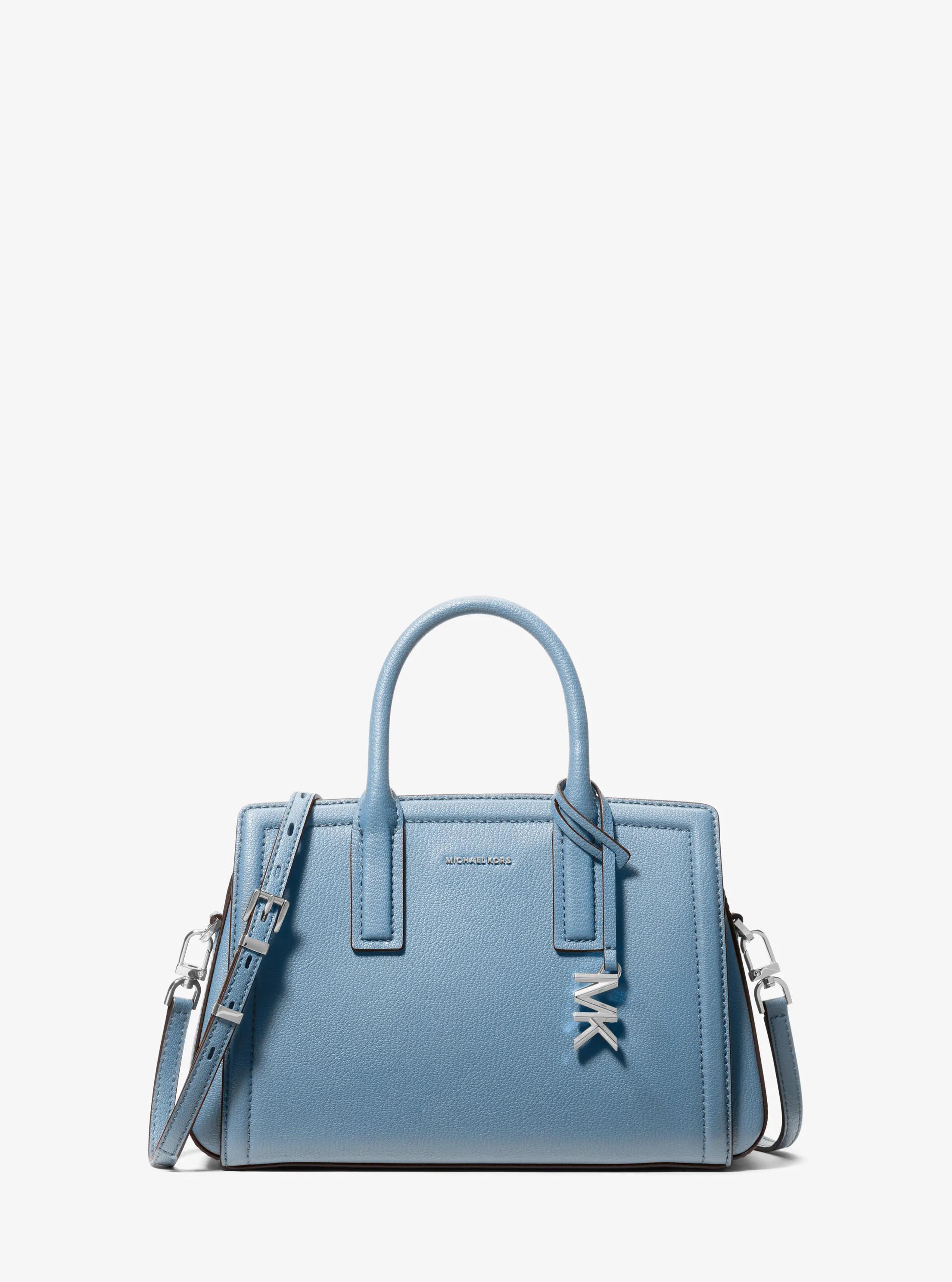 Laila Small Leather Satchel in CHAMBRAY | Michael Kors