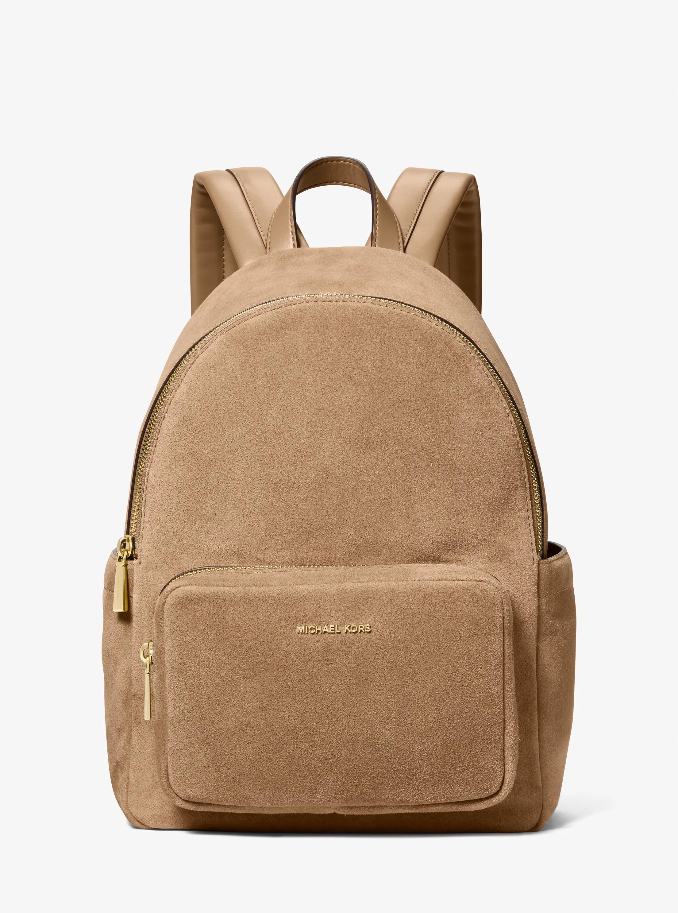 Tanner Medium Suede Backpack in HUSK | Michael Kors