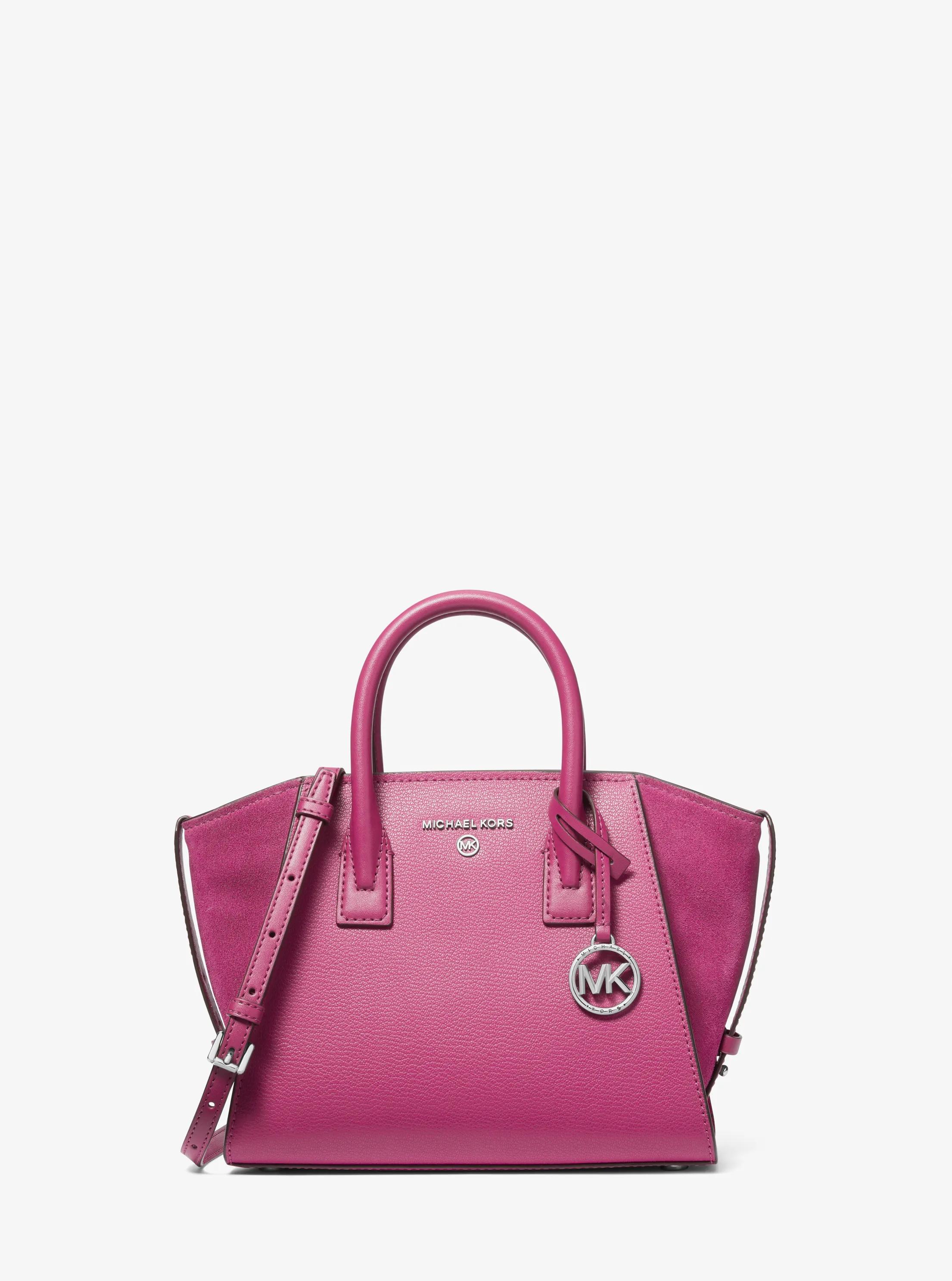 Bolso satchel Avril peque&ntilde;o de piel con cremallera superior
