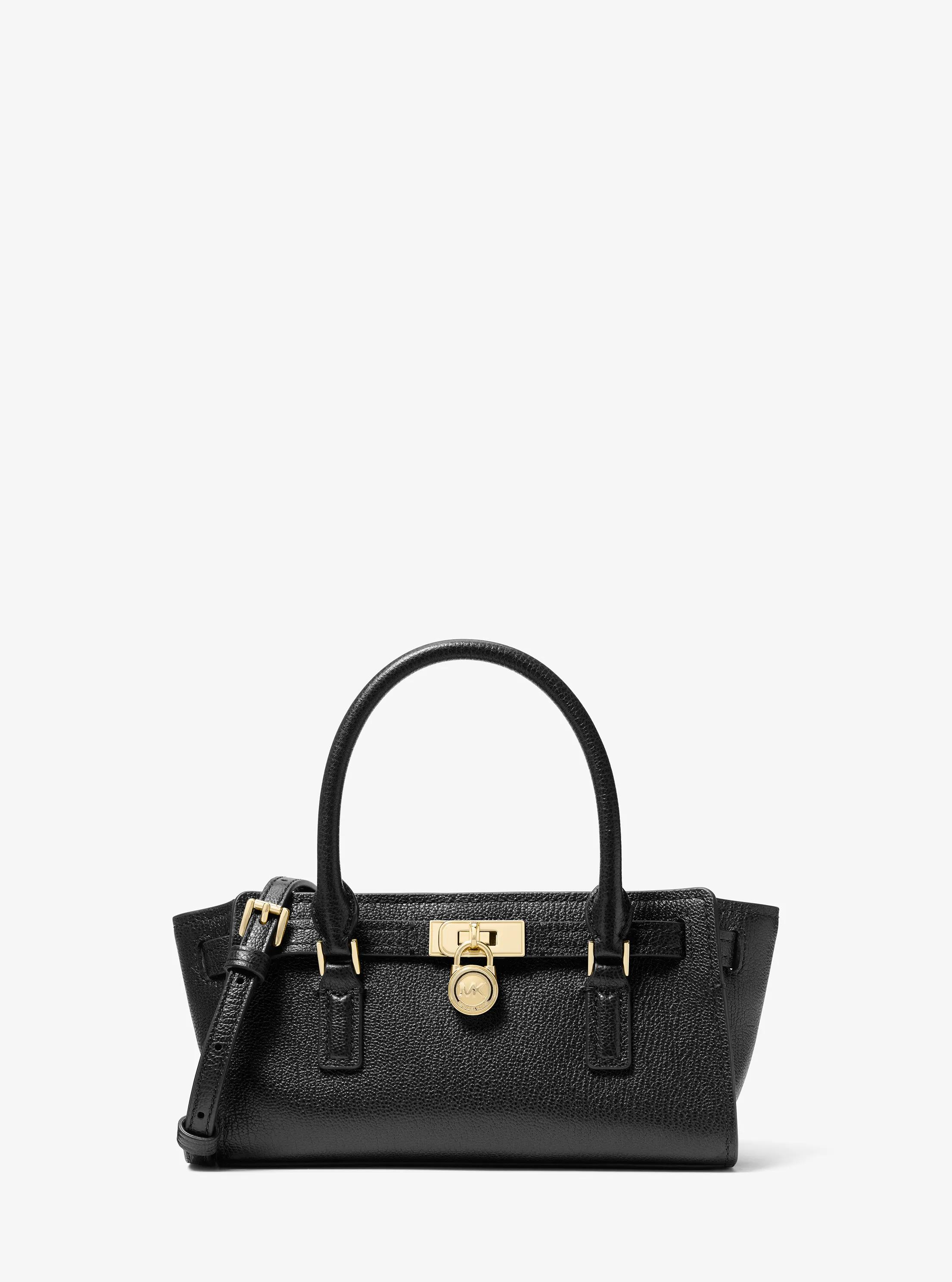 MK Très petit sac à bandoulière Hamilton Moderne en cuir - Noir - Michael Kors