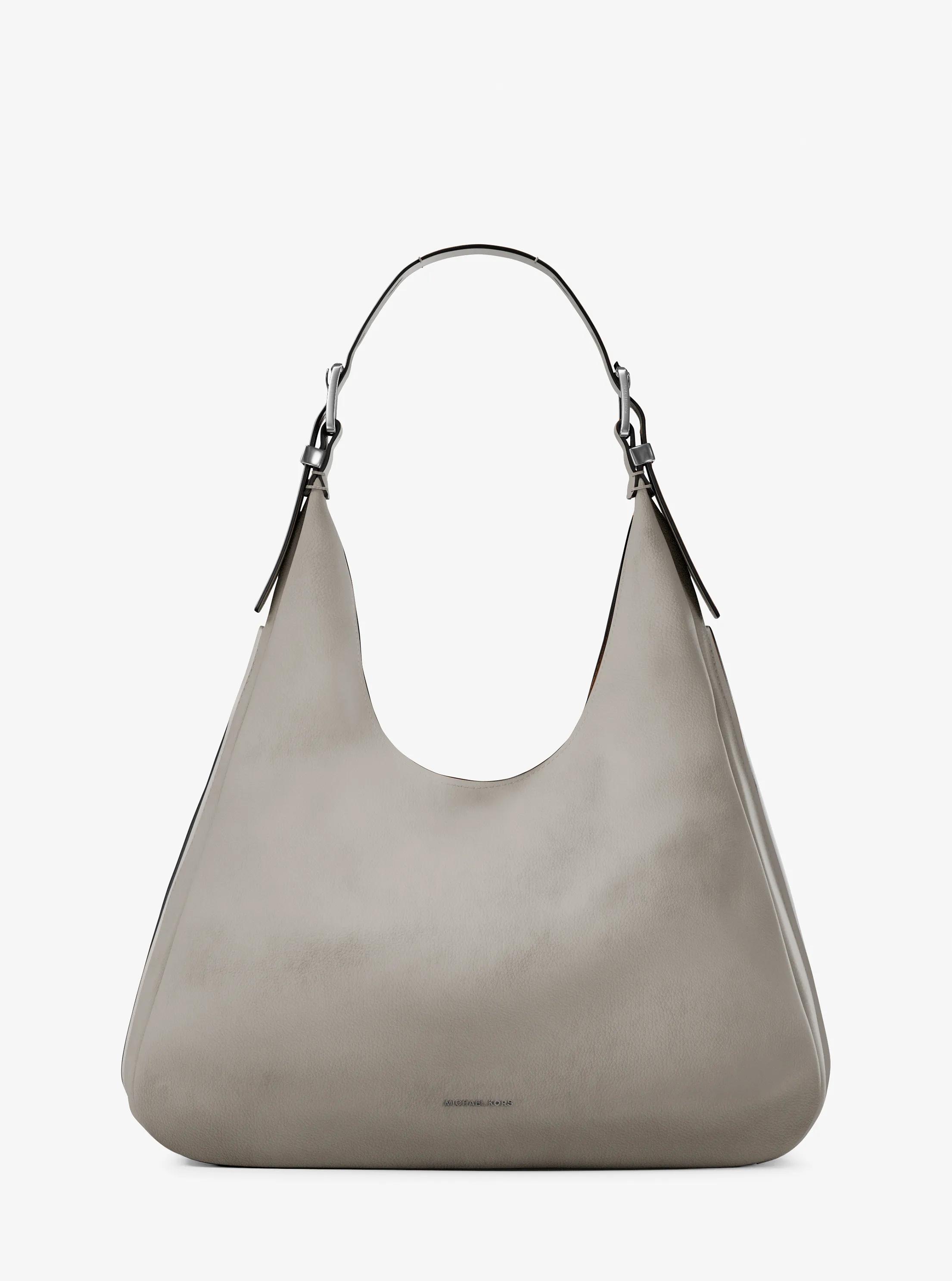 Bolso hobo de hombro Nolita grande de nobuck in GRIS PIEDRA | Michael Kors