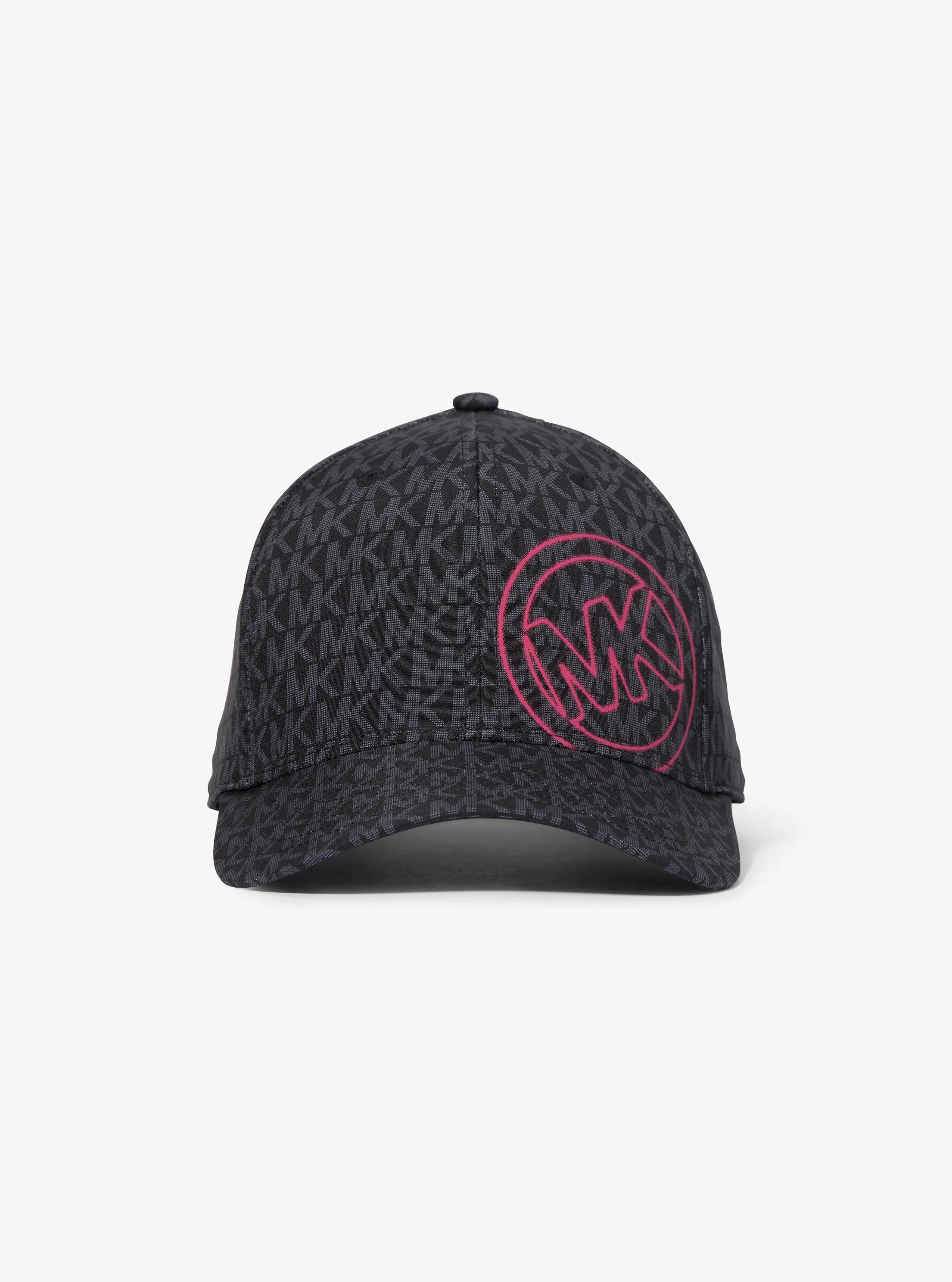 Embellished Signature Logo Baseball Hat in NEGRO | Michael Kors