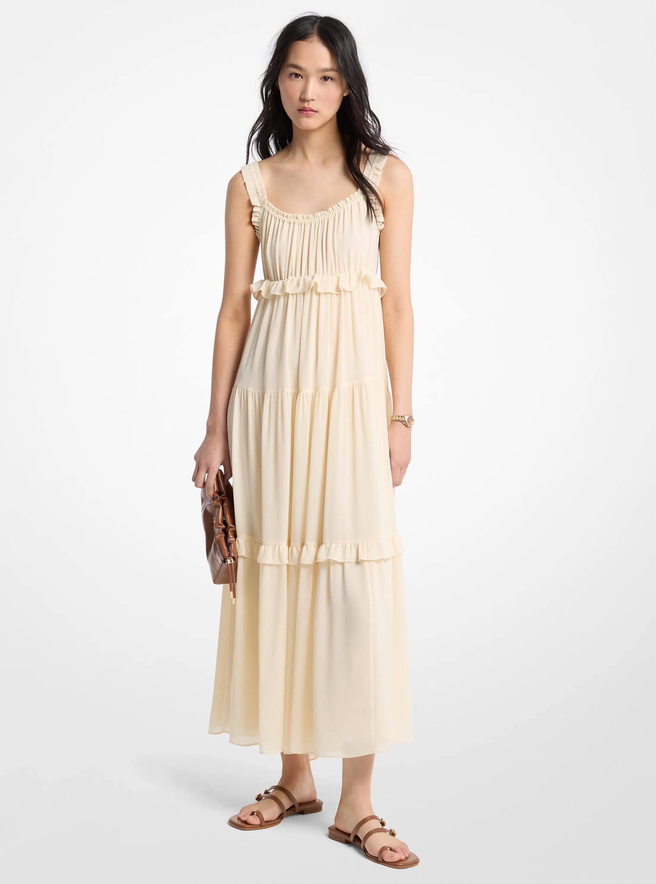Ruffled Georgette Maxi Dress 138$