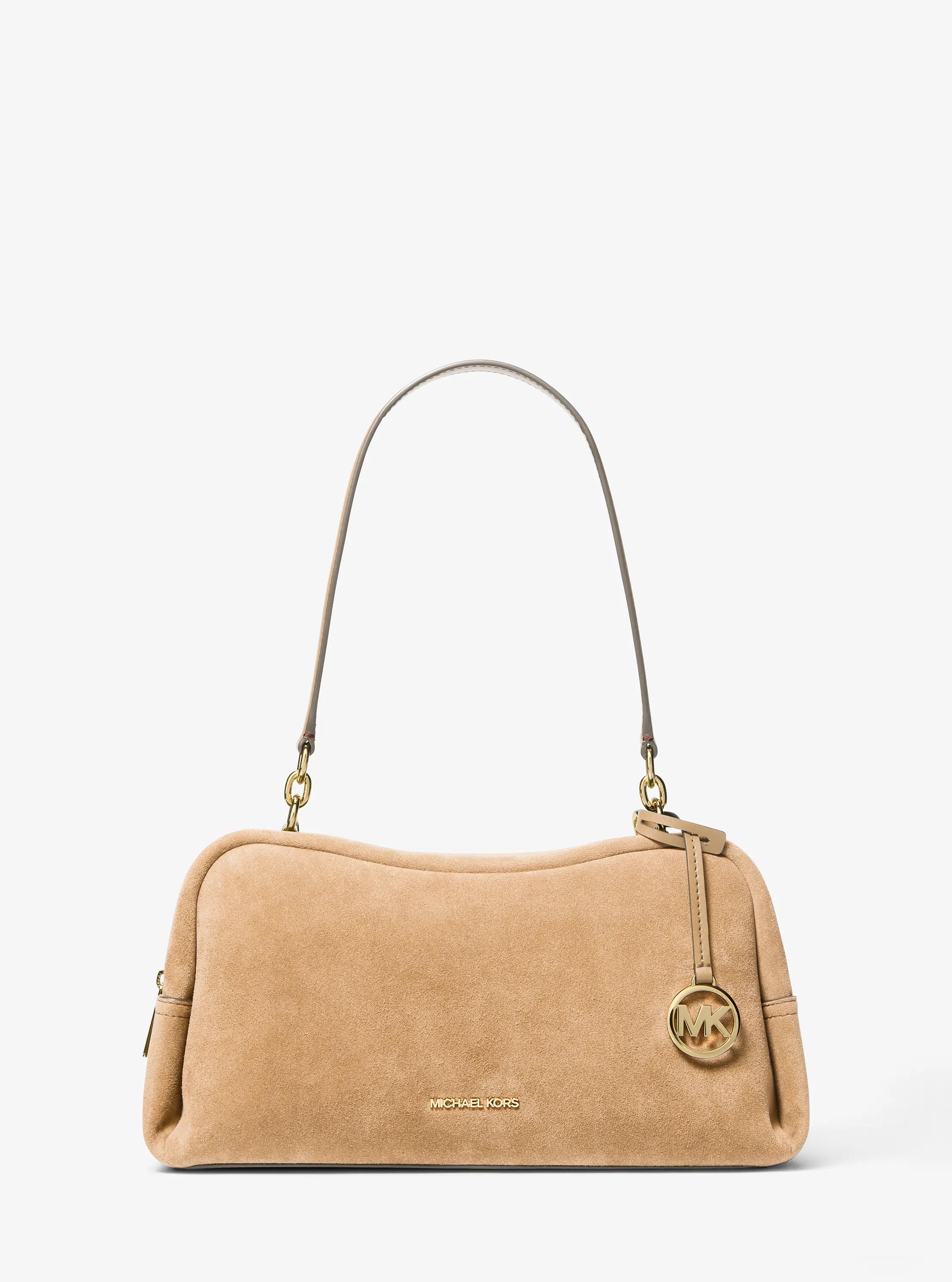 Sac &agrave; &eacute;paule Cecily de taille moyenne en su&egrave;de in POIL DE CHAMEAU | Michael Kors