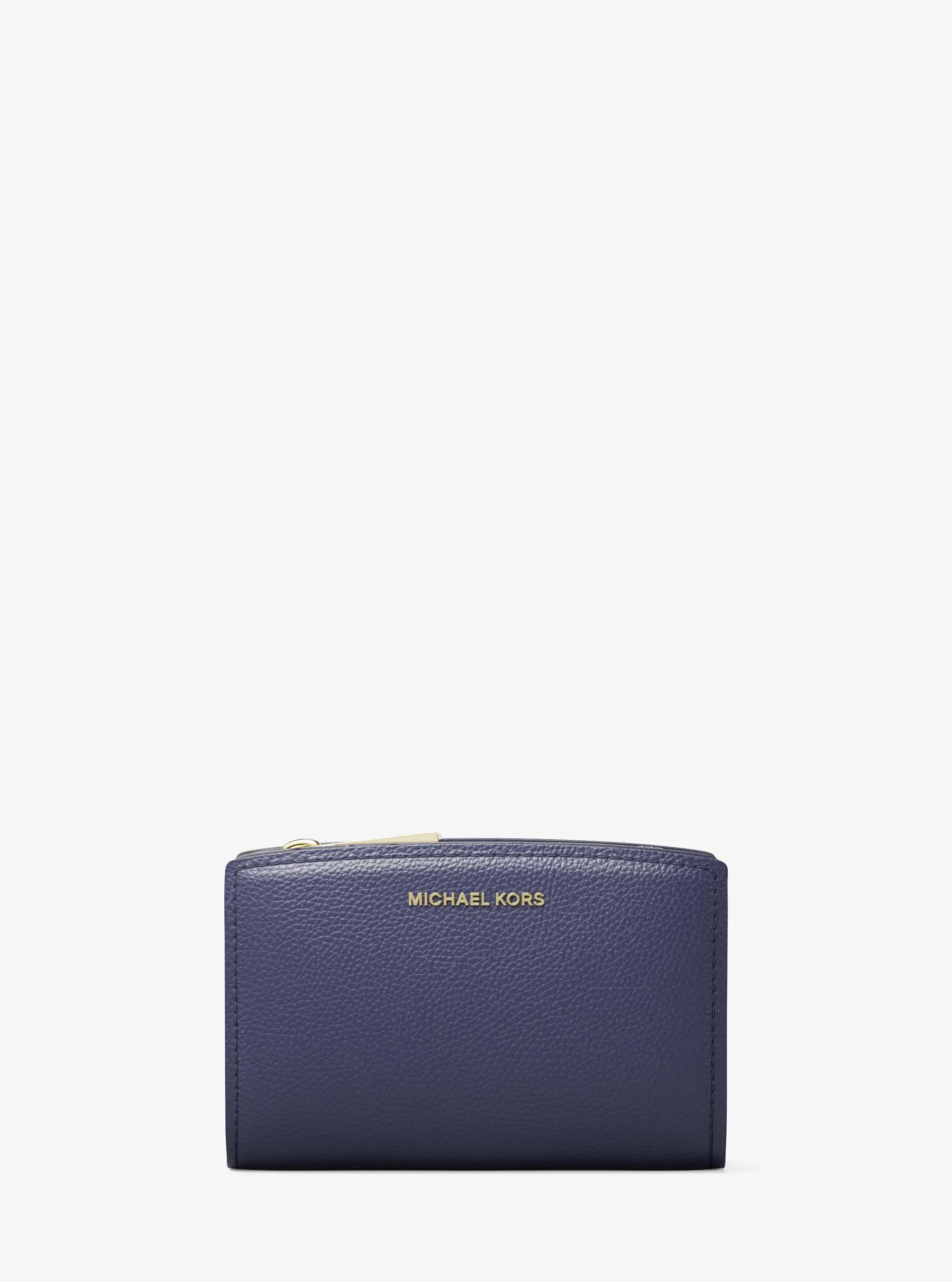 Bryant Medium Pebbled Leather Wallet in DRESS BLUES | Michael Kors