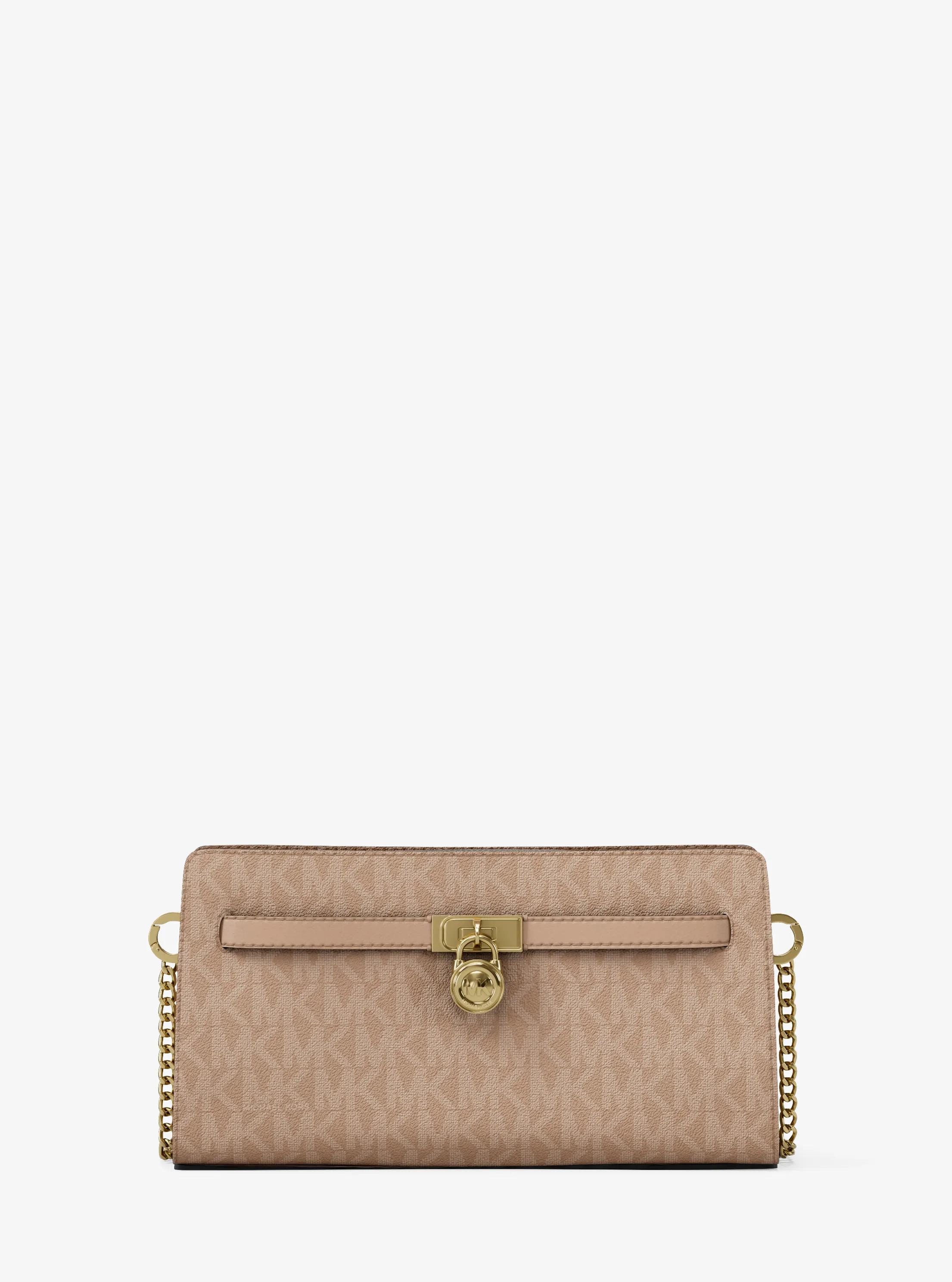Hamilton Extra-Small Signature Logo Convertible Crossbody Bag in KHAKI | Michael Kors