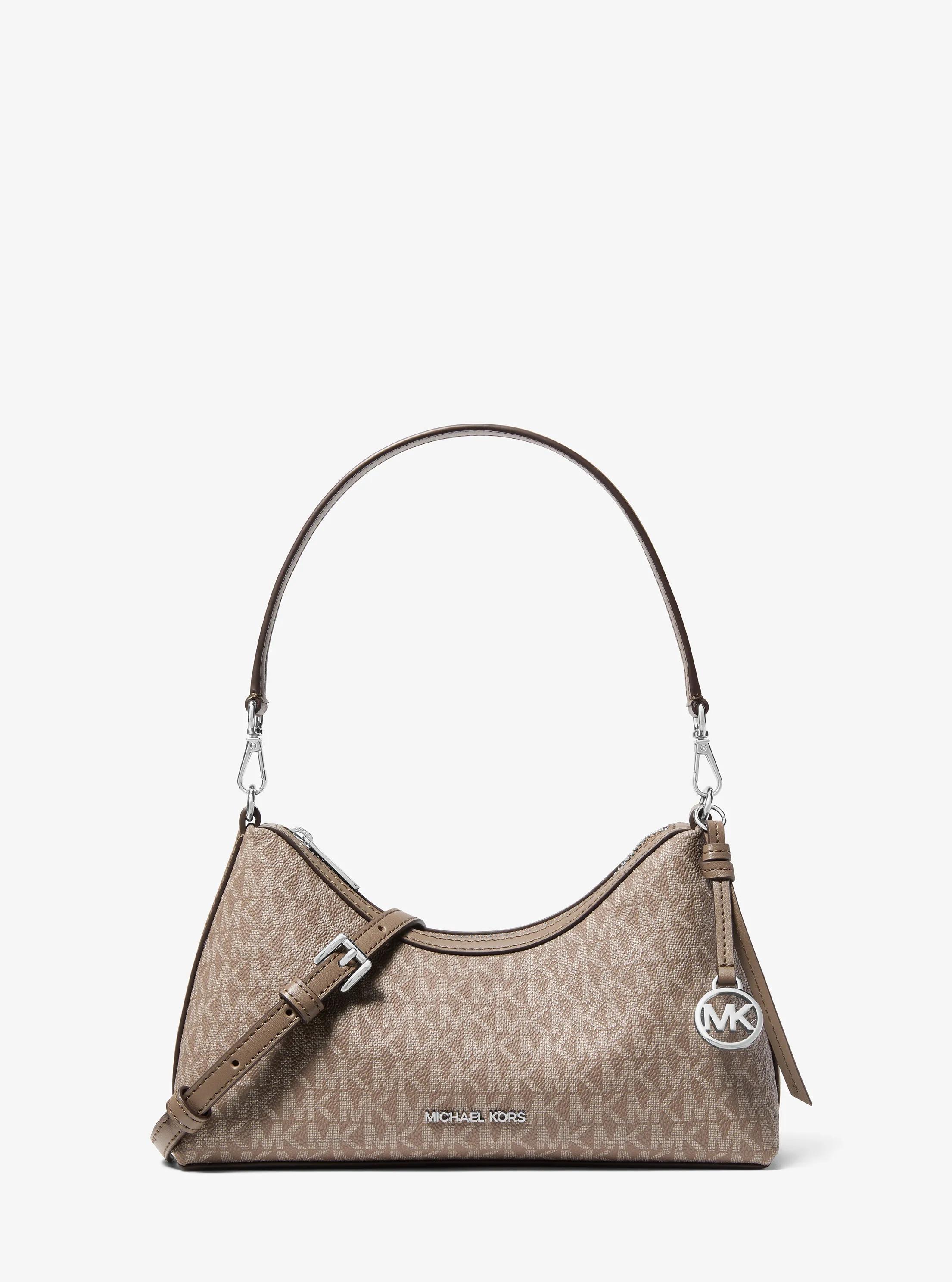 Sammy Small Signature Logo Convertible Crossbody Bag in MUSHROOM | Michael Kors