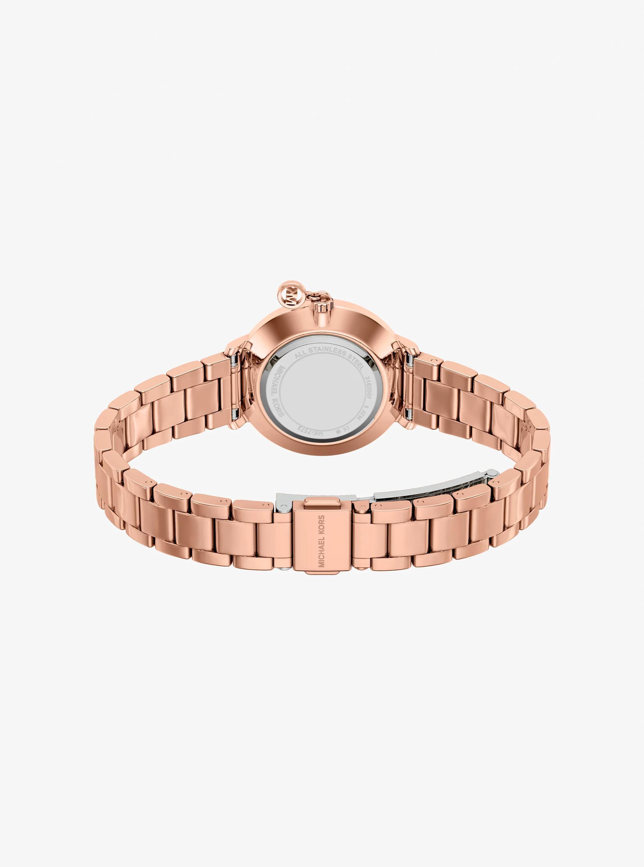 Mini Pyper Pavé Rose Gold-Tone Watch