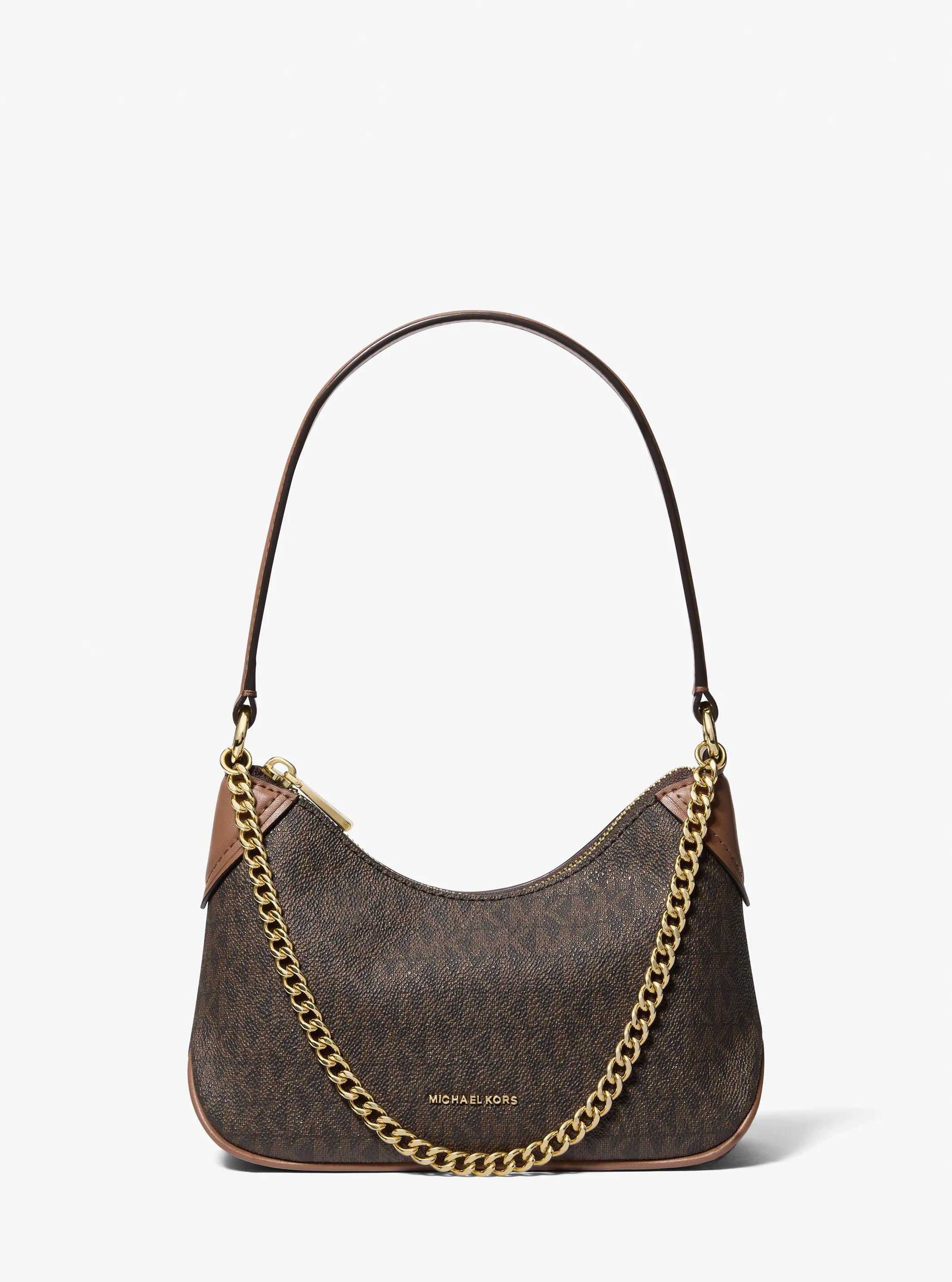 MK Petite pochette Jet Set convertible à logo Signature - Marron - Michael Kors