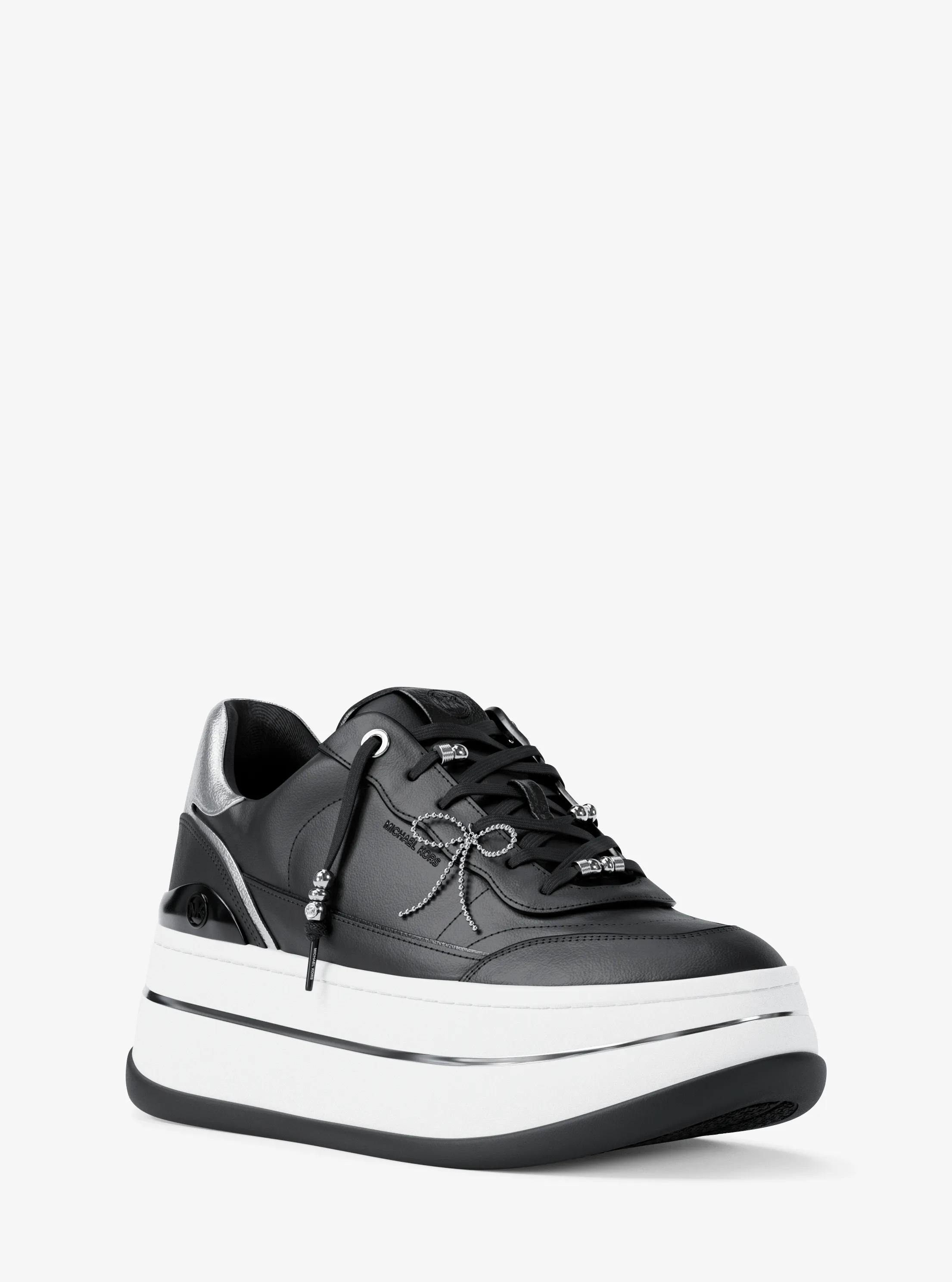 Zapato deportivo Hayes con plataforma y adornos de piel in NEGRO | Michael Kors