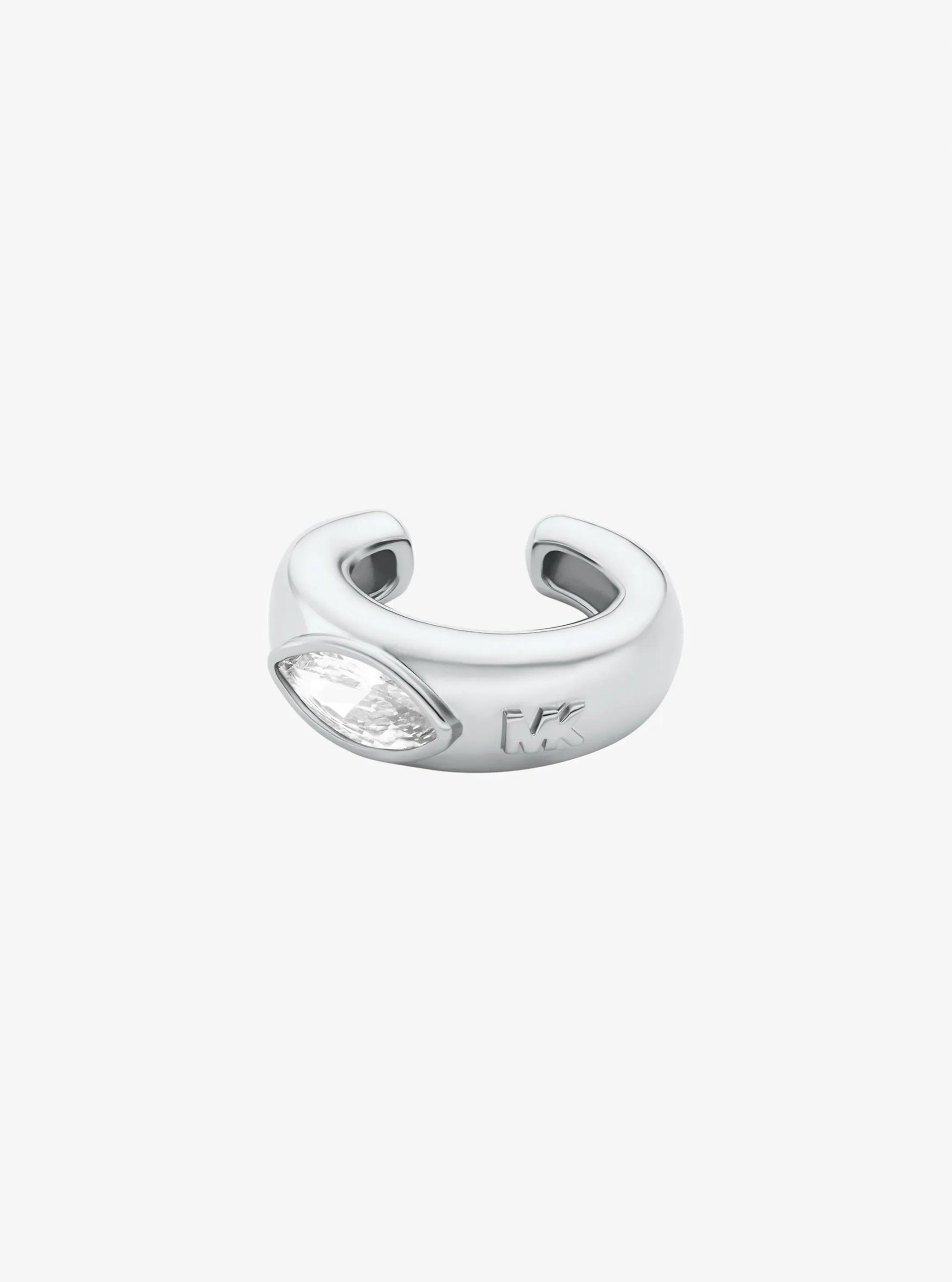 Pendiente de aro abierto con piedra talla marquesa in PLATEADO | Michael Kors