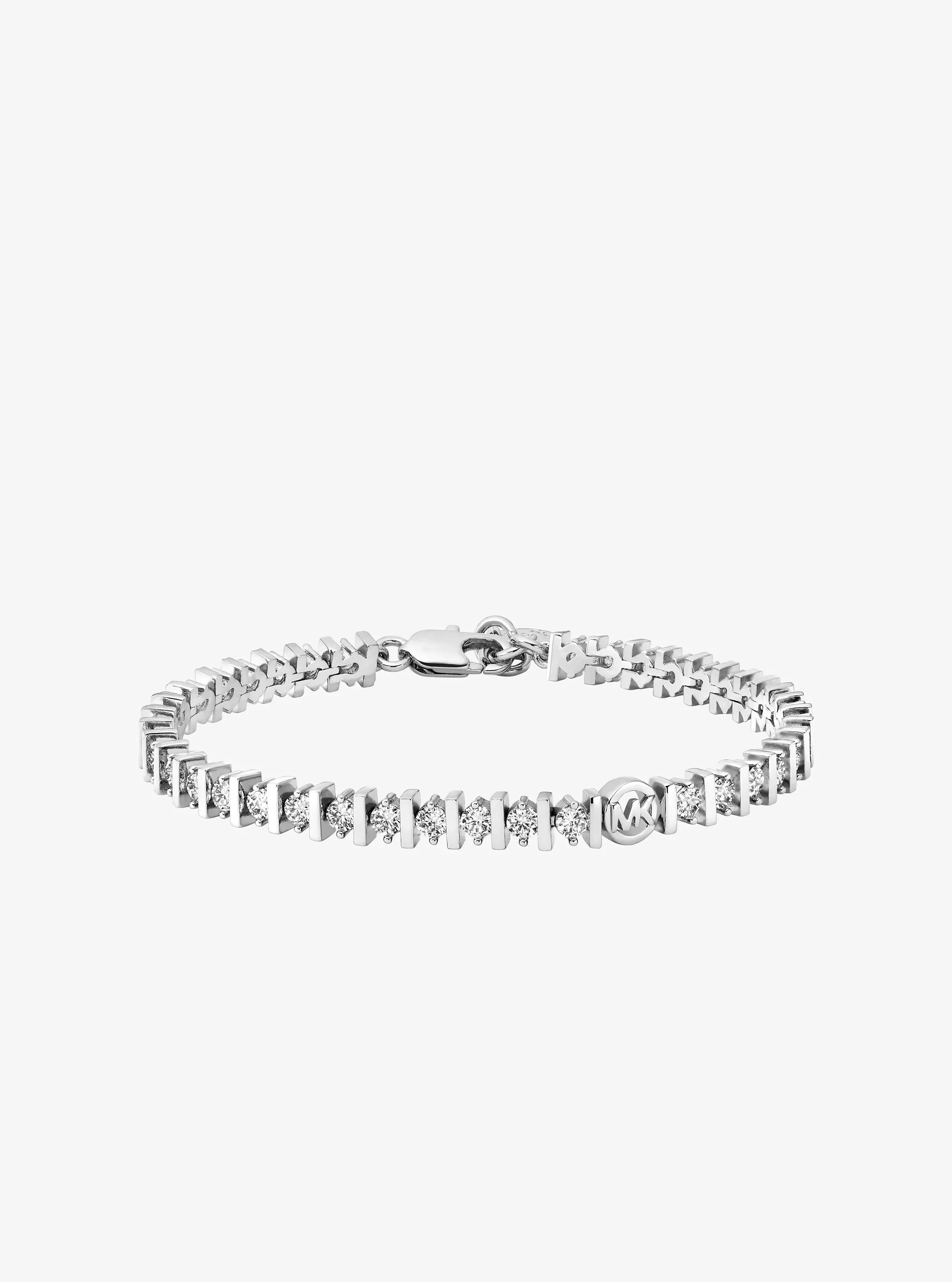 Cubic Zirconia Tennis Bracelet in SILVER | Michael Kors