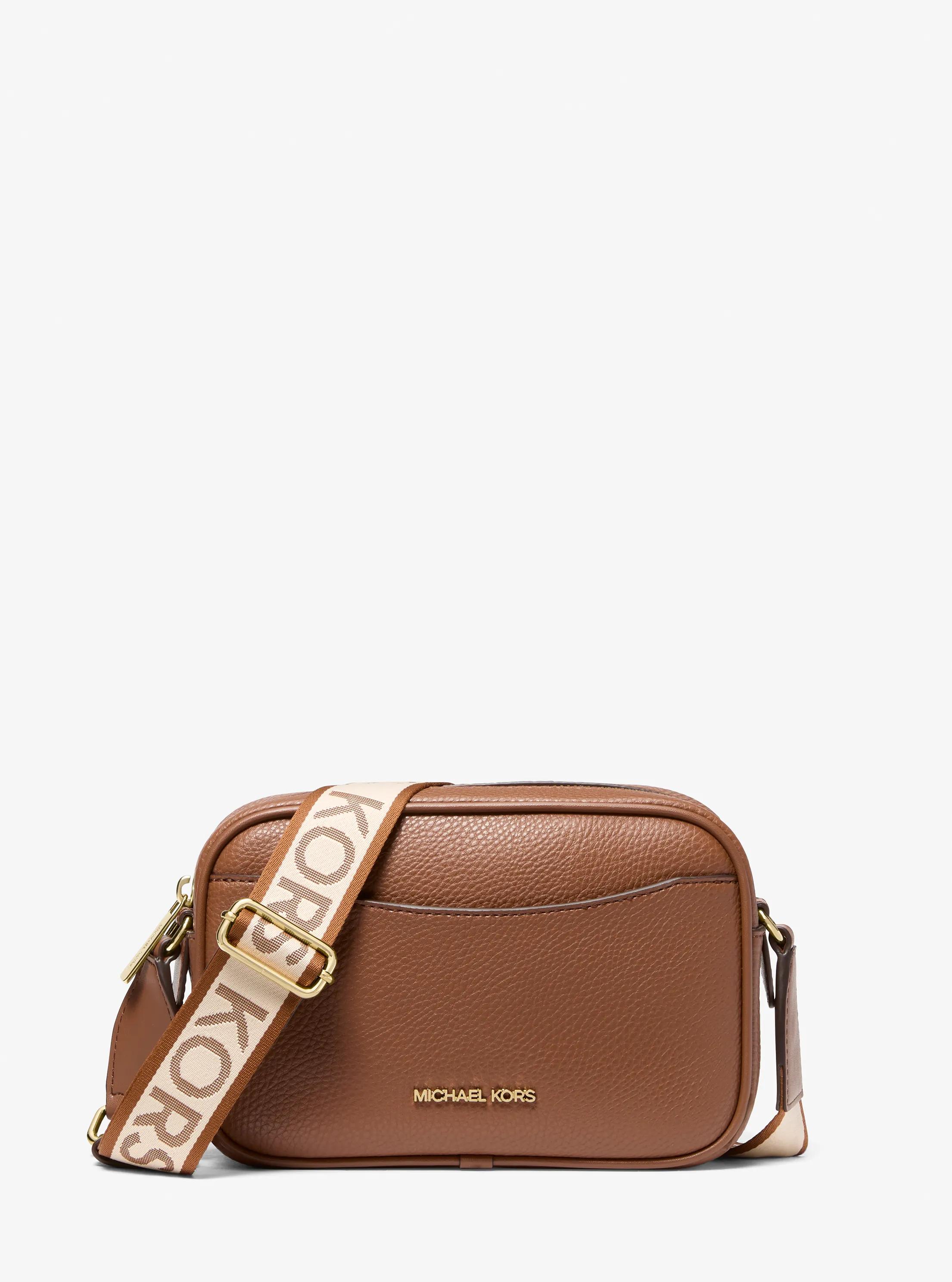 Jet Set Medium Camera Crossbody Bag in LUGGAGE | Michael Kors