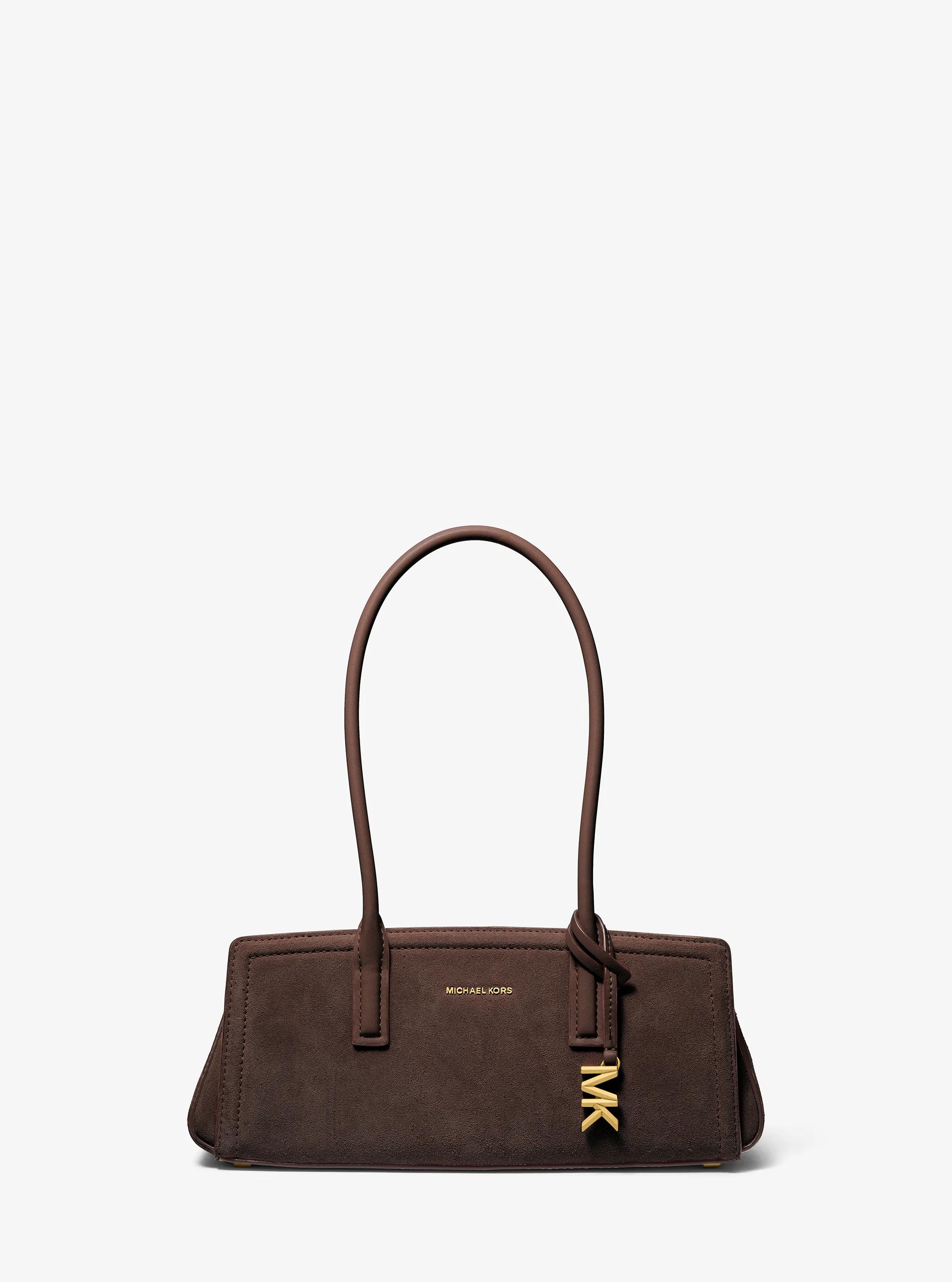 Bolso de hombro Laila peque&ntilde;o de ante in CHOCOLATE | Michael Kors