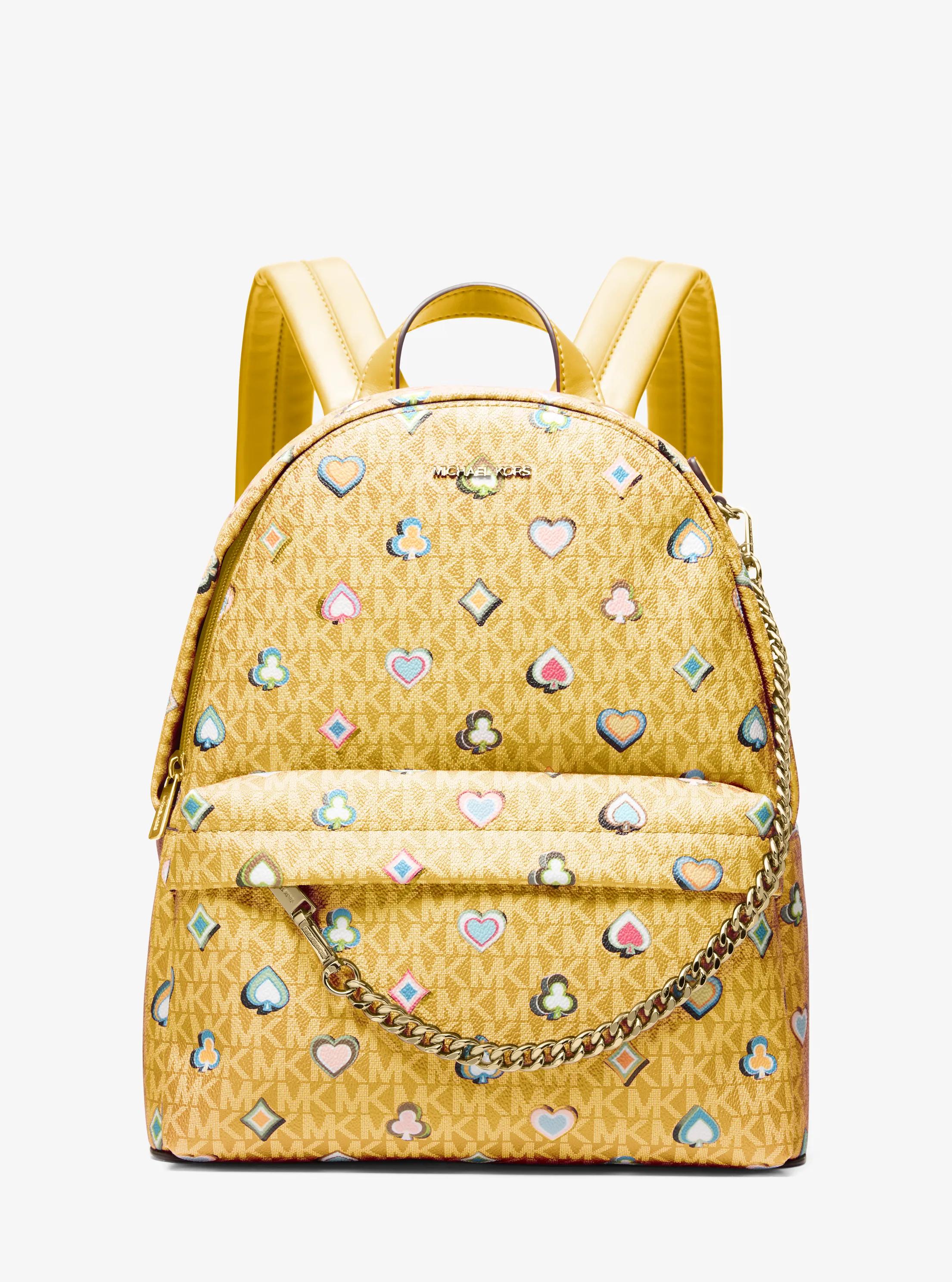 Slater Medium Printed Signature Logo Backpack