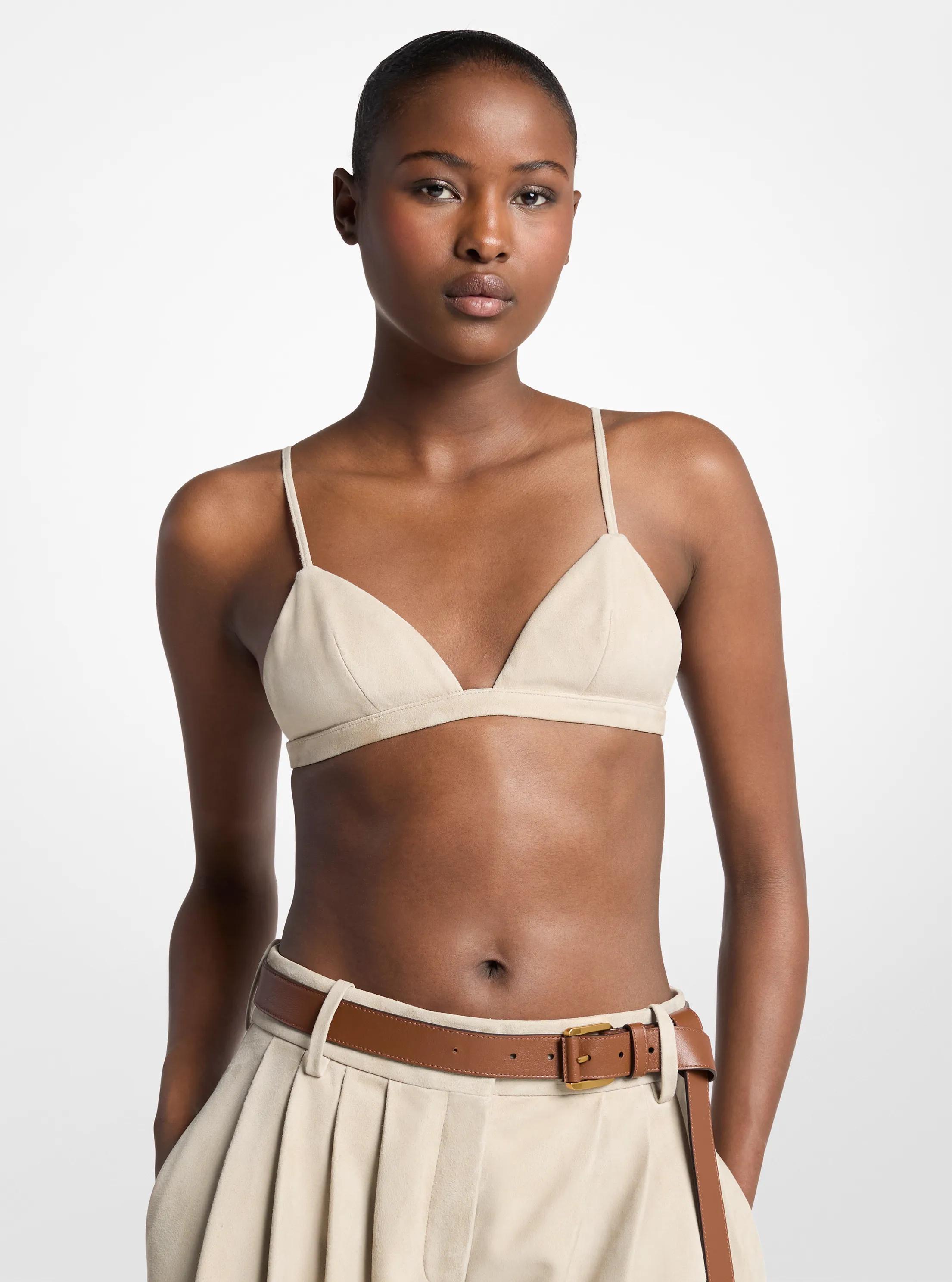 Top sujetador de gamuza in ALMENDRA | Michael Kors