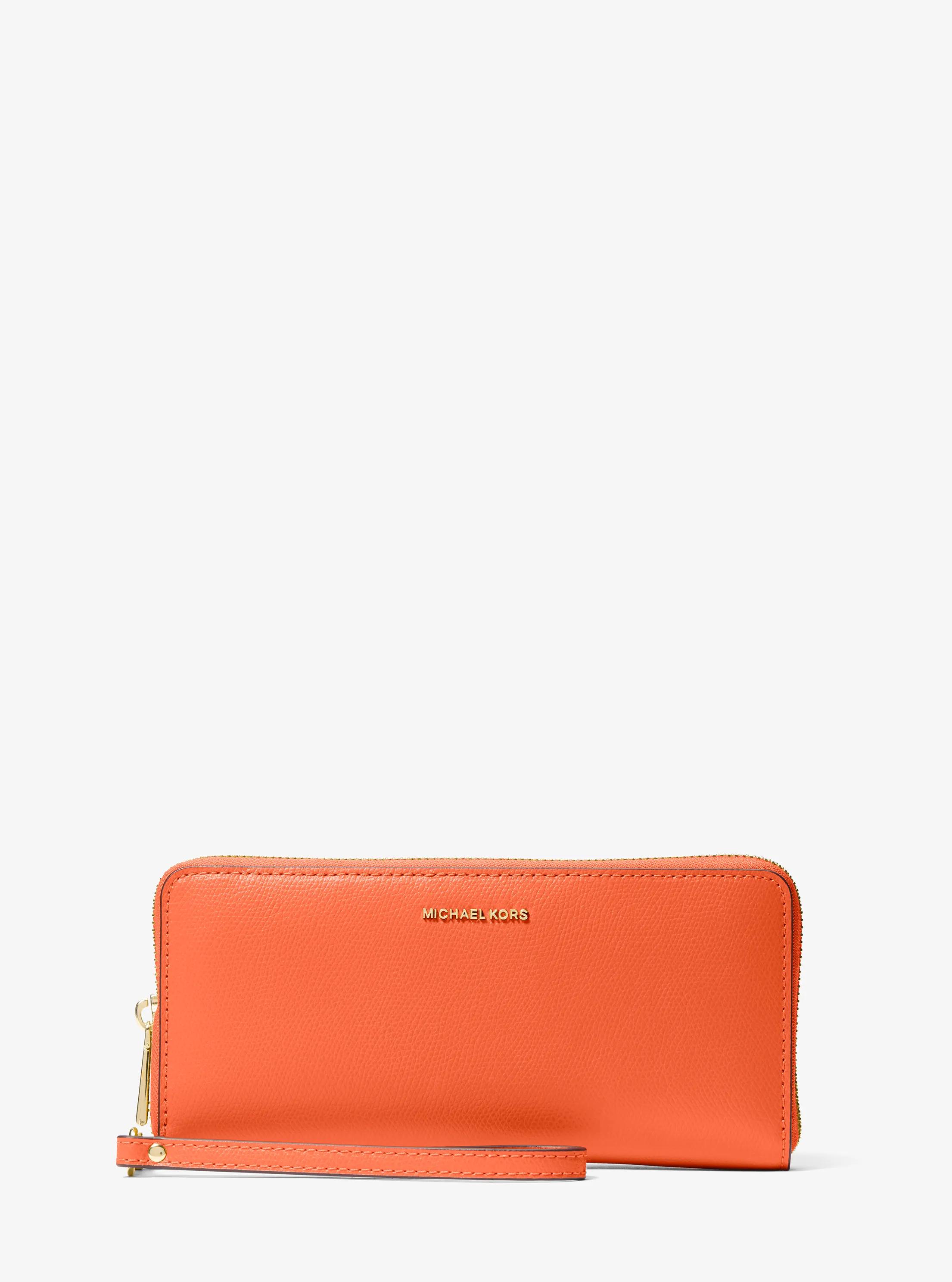 Jet Set Travel Large Leather Continental Wallet in MIMOSA | Michael Kors