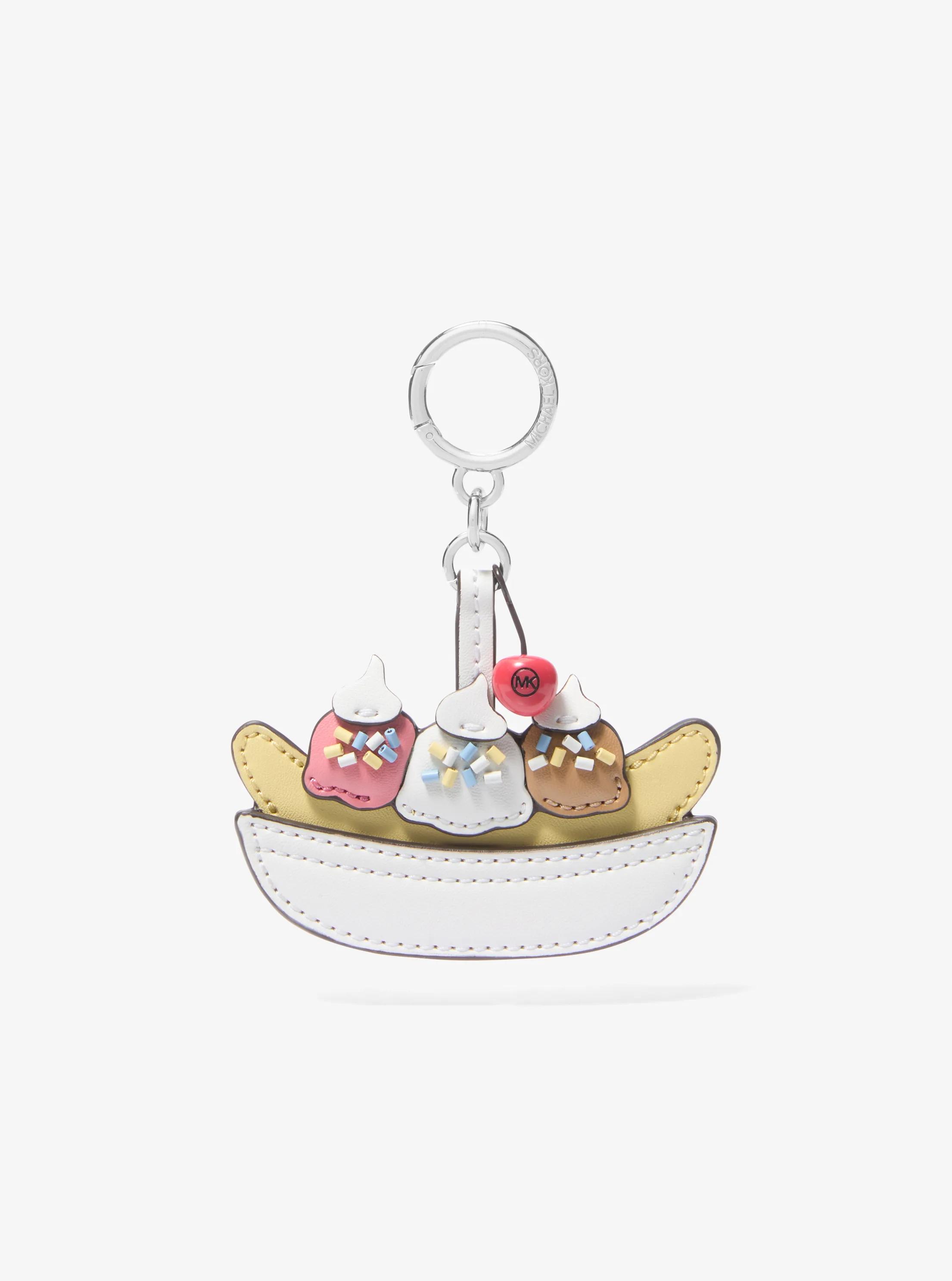 Banana Split Bag Charm in OPTIC WHITE | Michael Kors