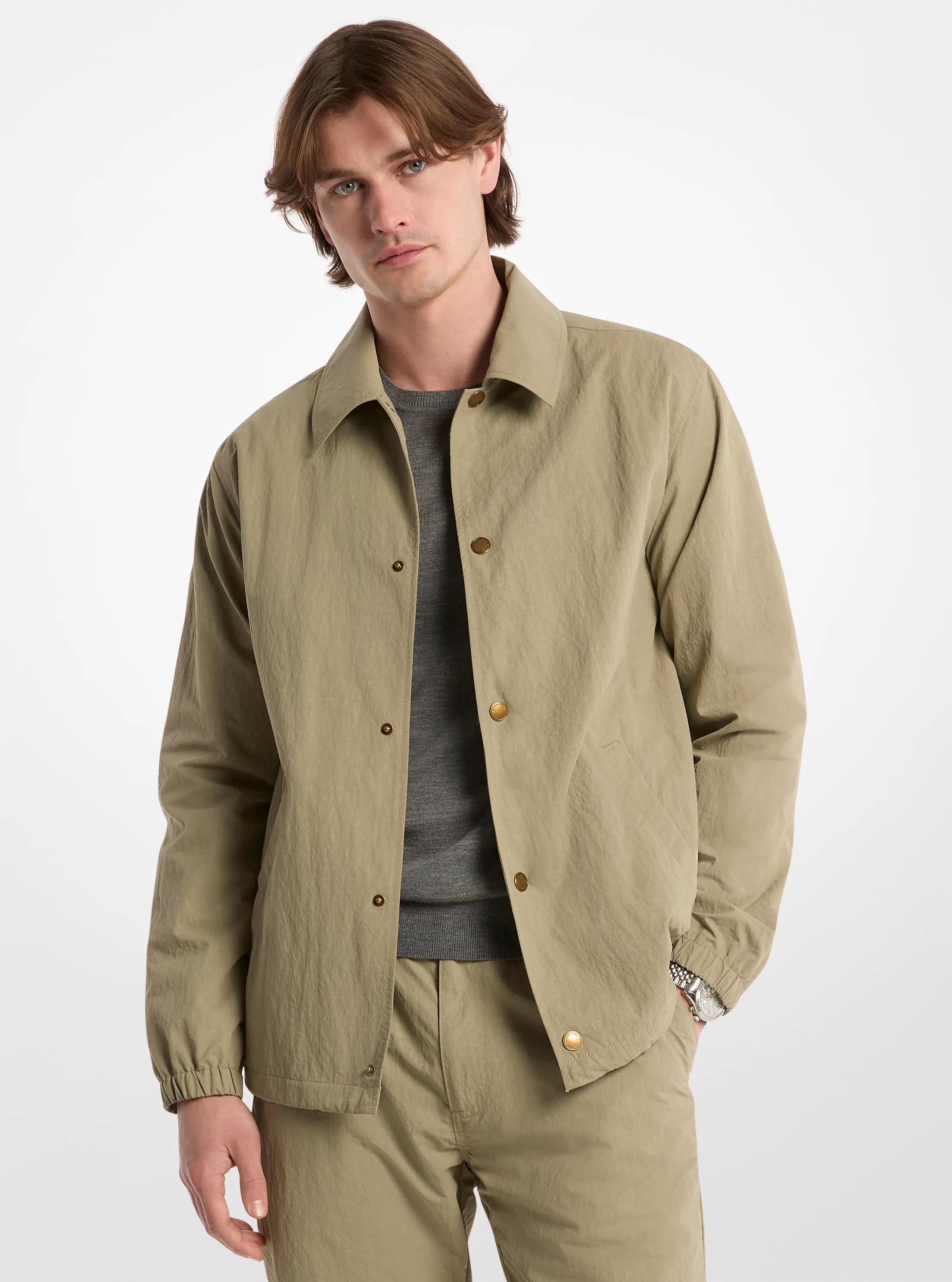 MK Veste en nylon froissé - Vert - Michael Kors