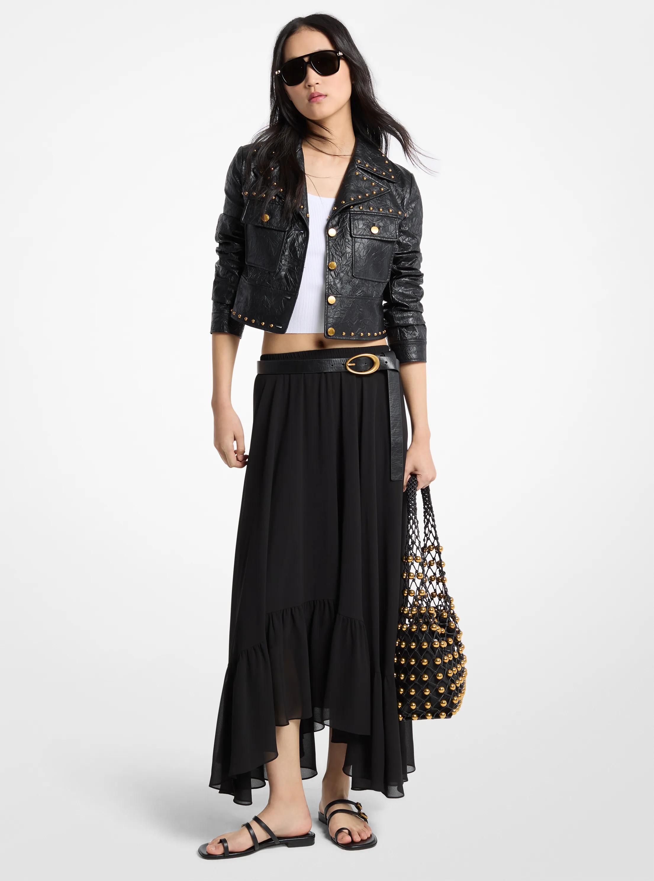 Georgette High-Low Skirt 150$