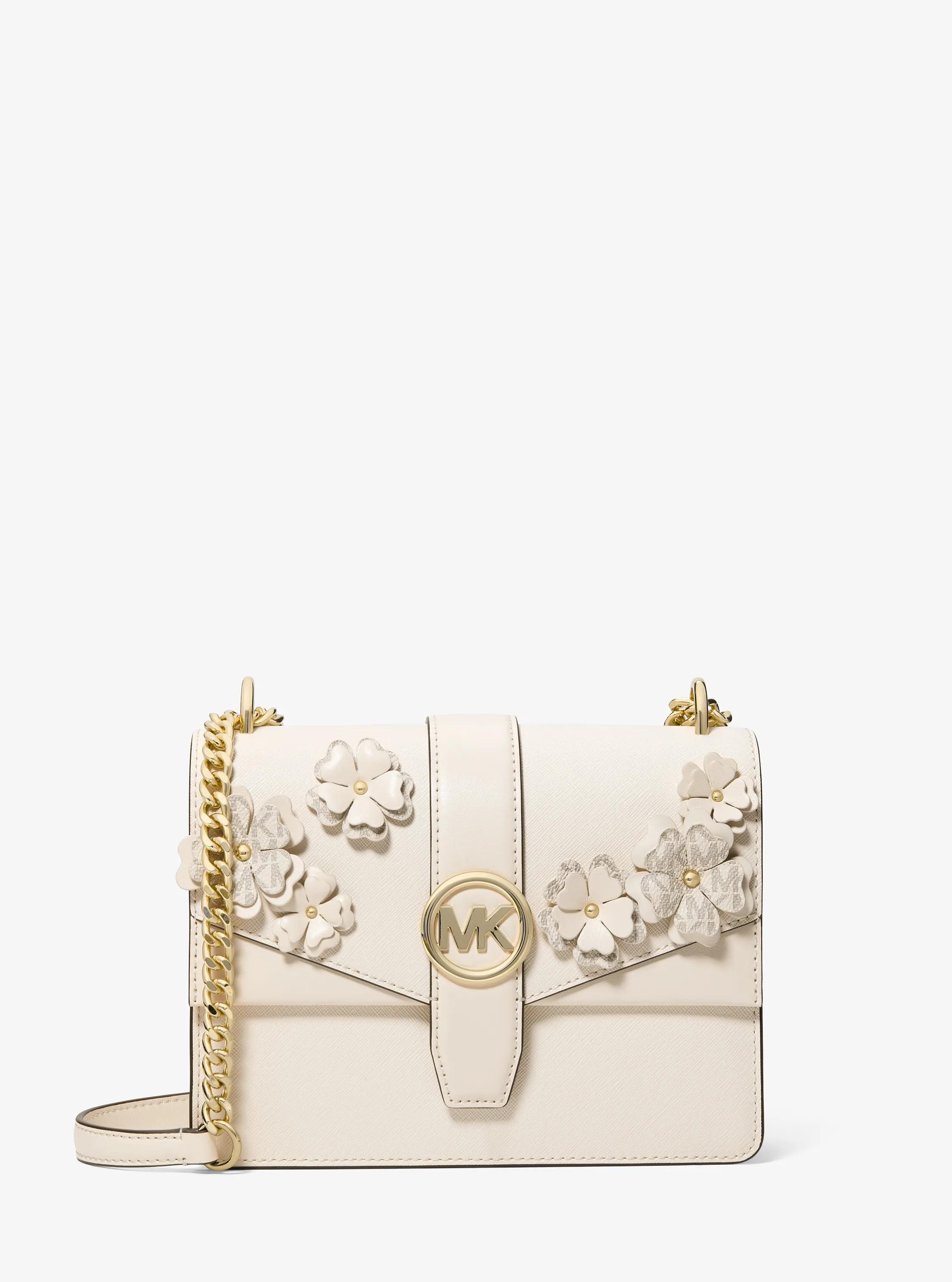 Greenwich Small Embellished Signature Logo Trim Crossbody Bag in