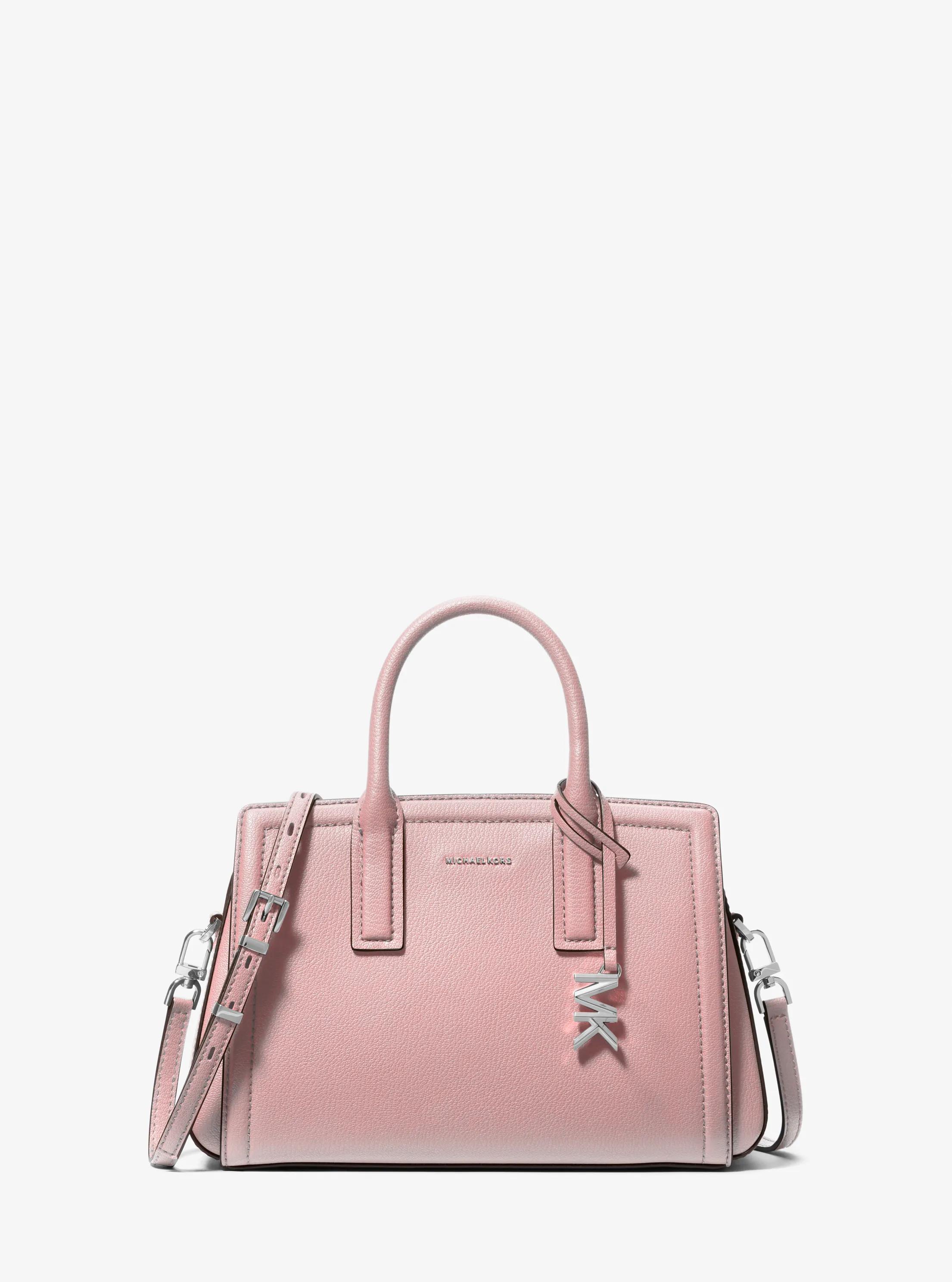 Laila Small Leather Satchel in SMOKEY ROSE | Michael Kors