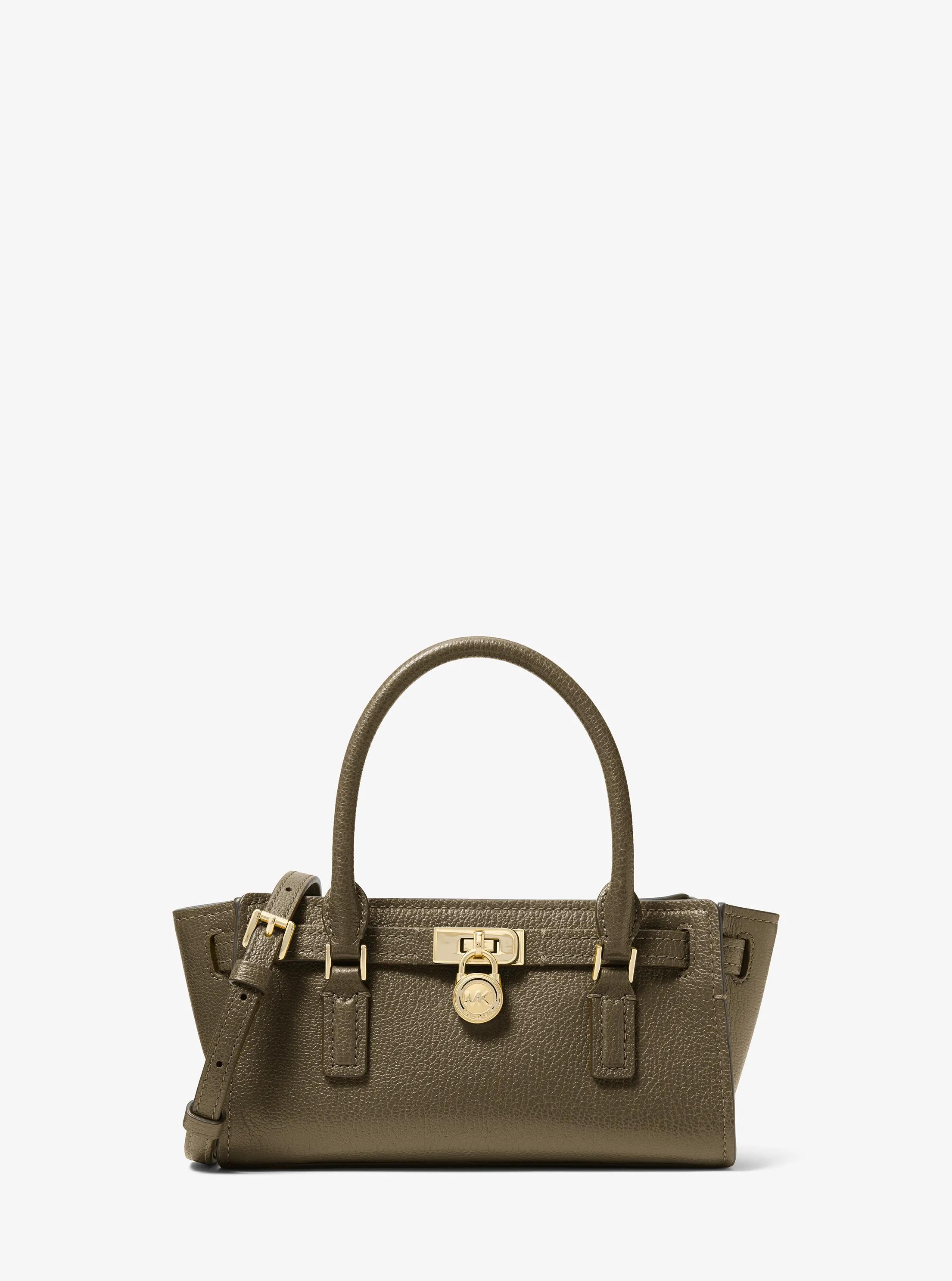 MK Très petit sac à bandoulière Hamilton Moderne en cuir - Vert - Michael Kors
