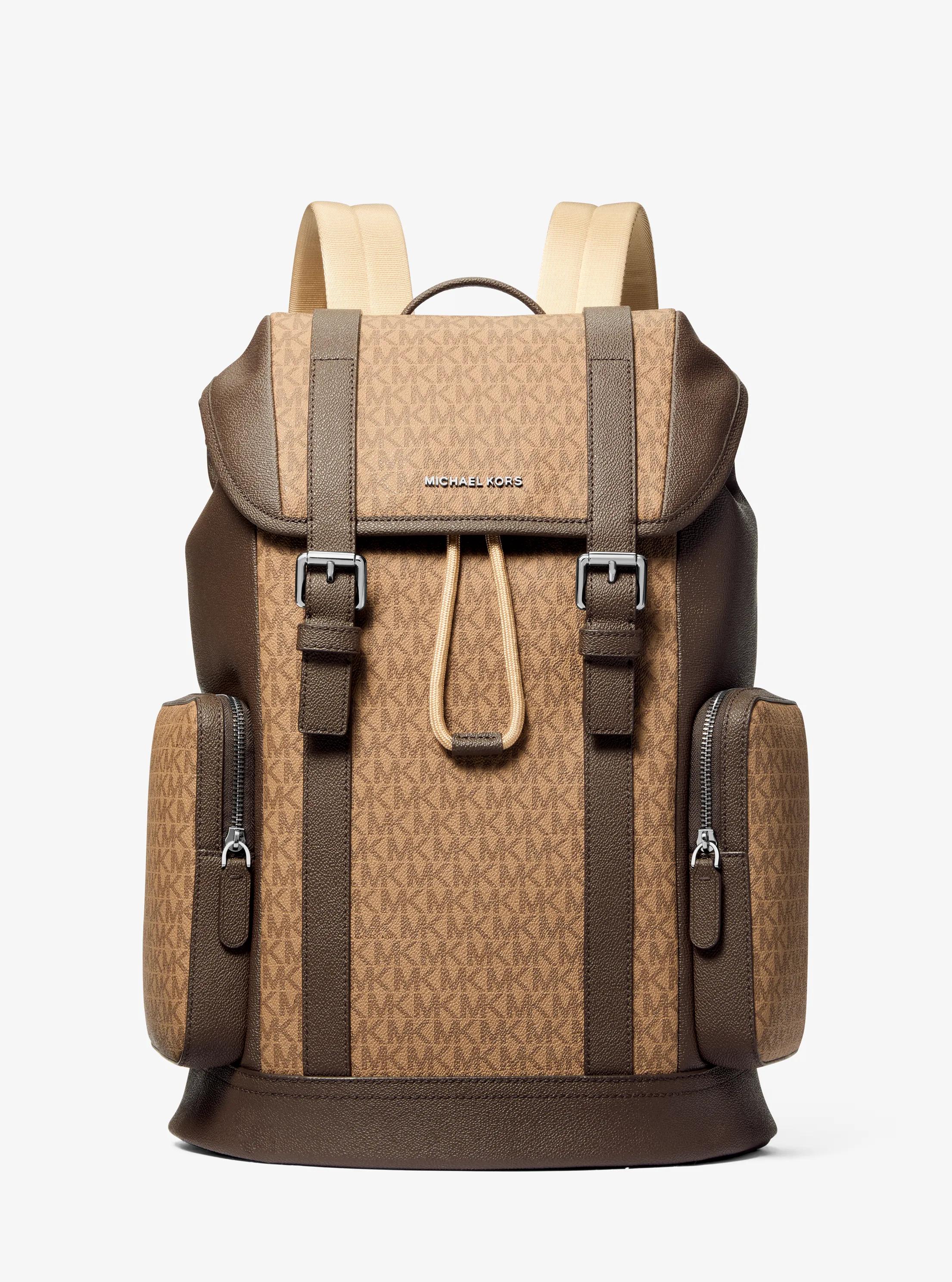 Hudson Signature Logo Backpack in HUSK | Michael Kors