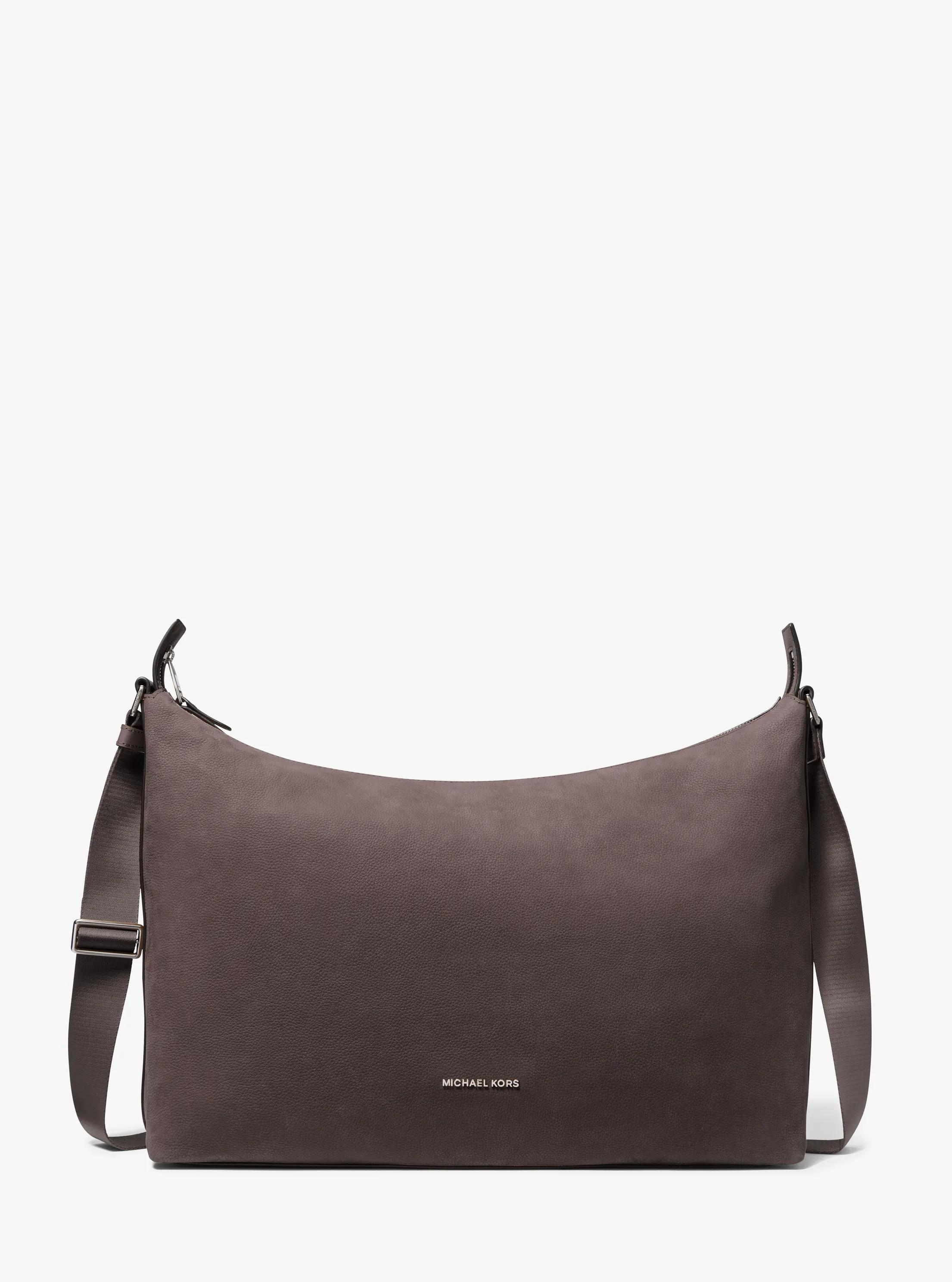 Bolso hobo Hudson de nobuck in CHOCOLATE | Michael Kors