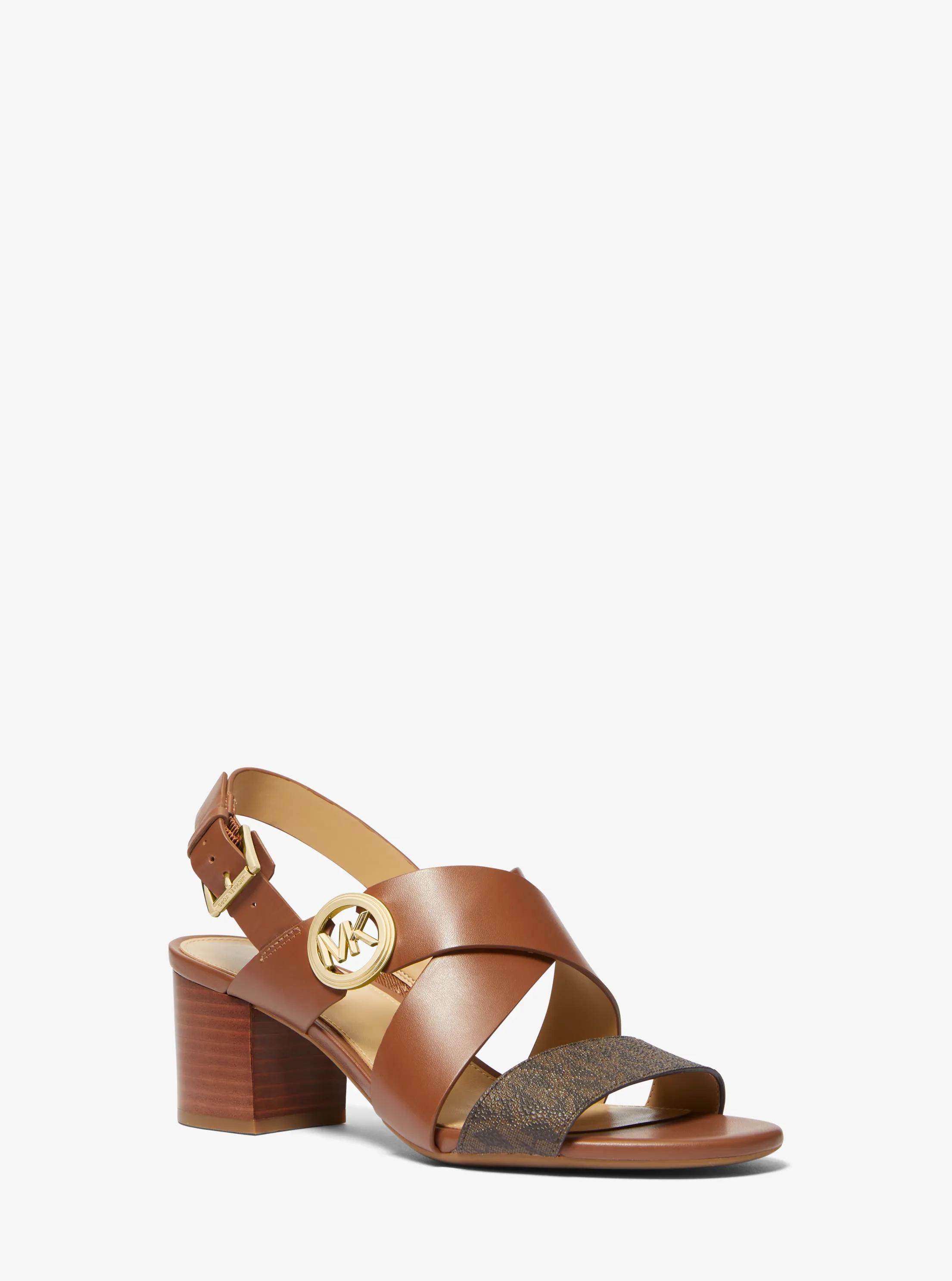Vera Logo and Leather Sandal