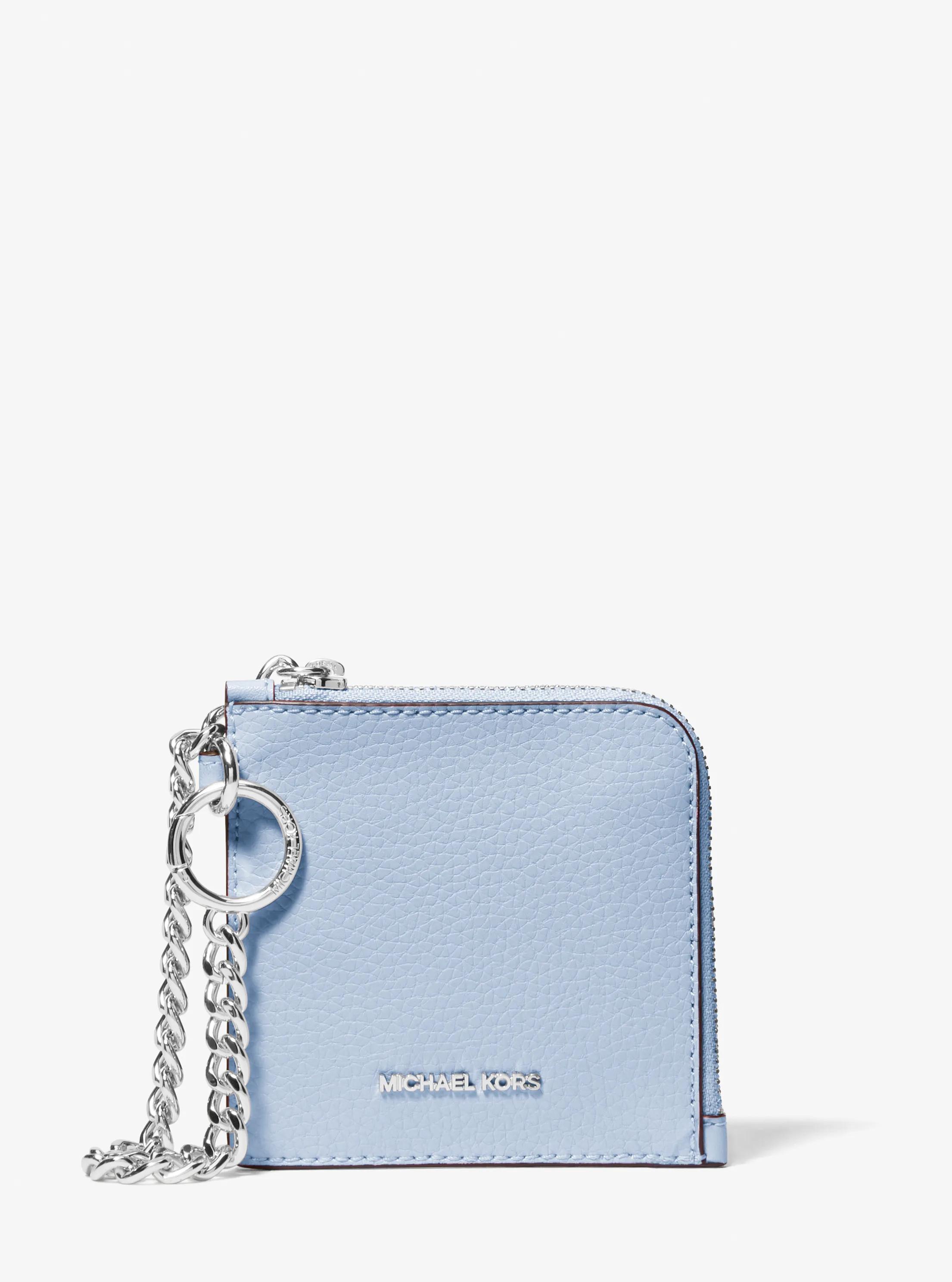 Jet Set Travel Medium Pebbled Leather Chain Wallet