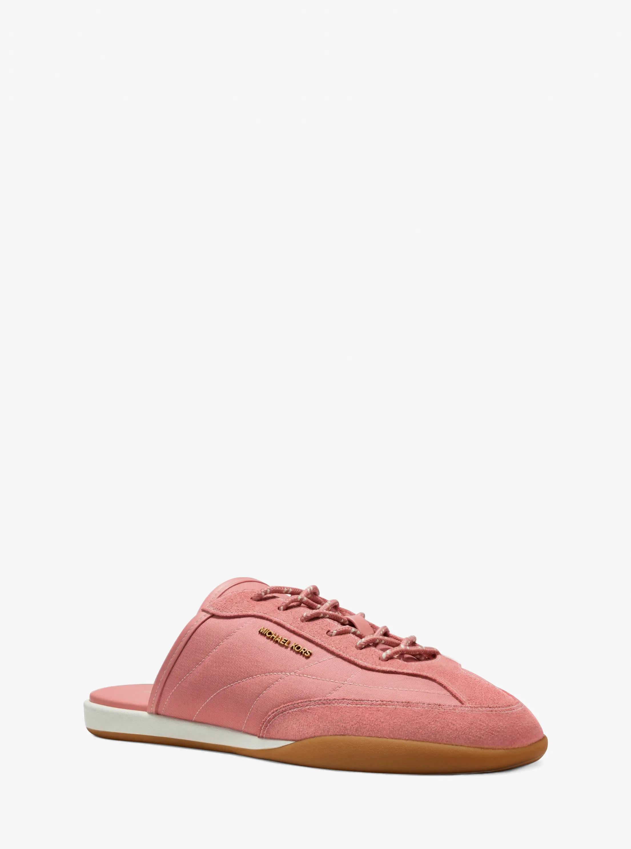 MK Mule Nolan en nylon et daim - Rose - Michael Kors