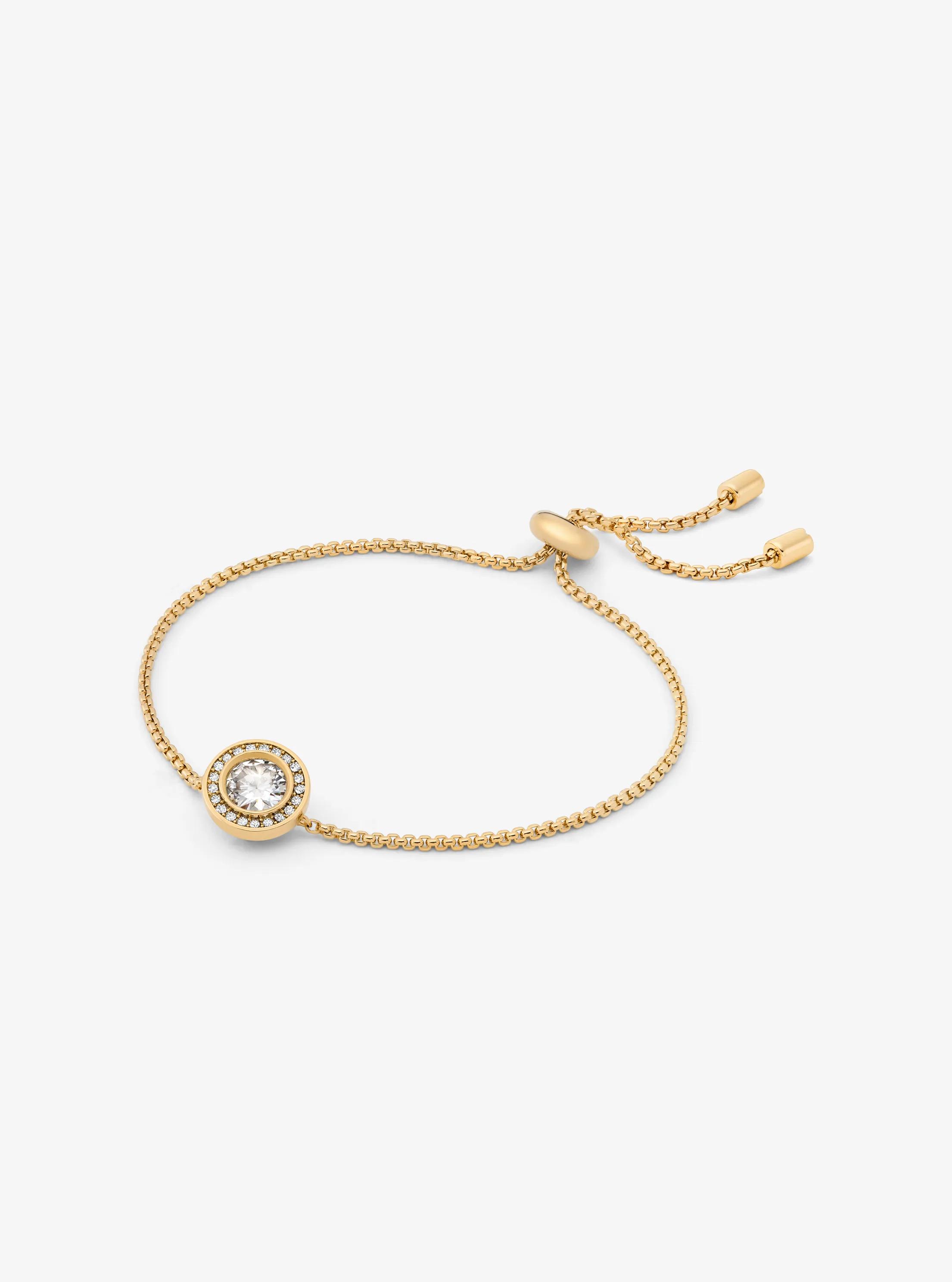 Pav&eacute; Halo Slider Bracelet in GOLD | Michael Kors