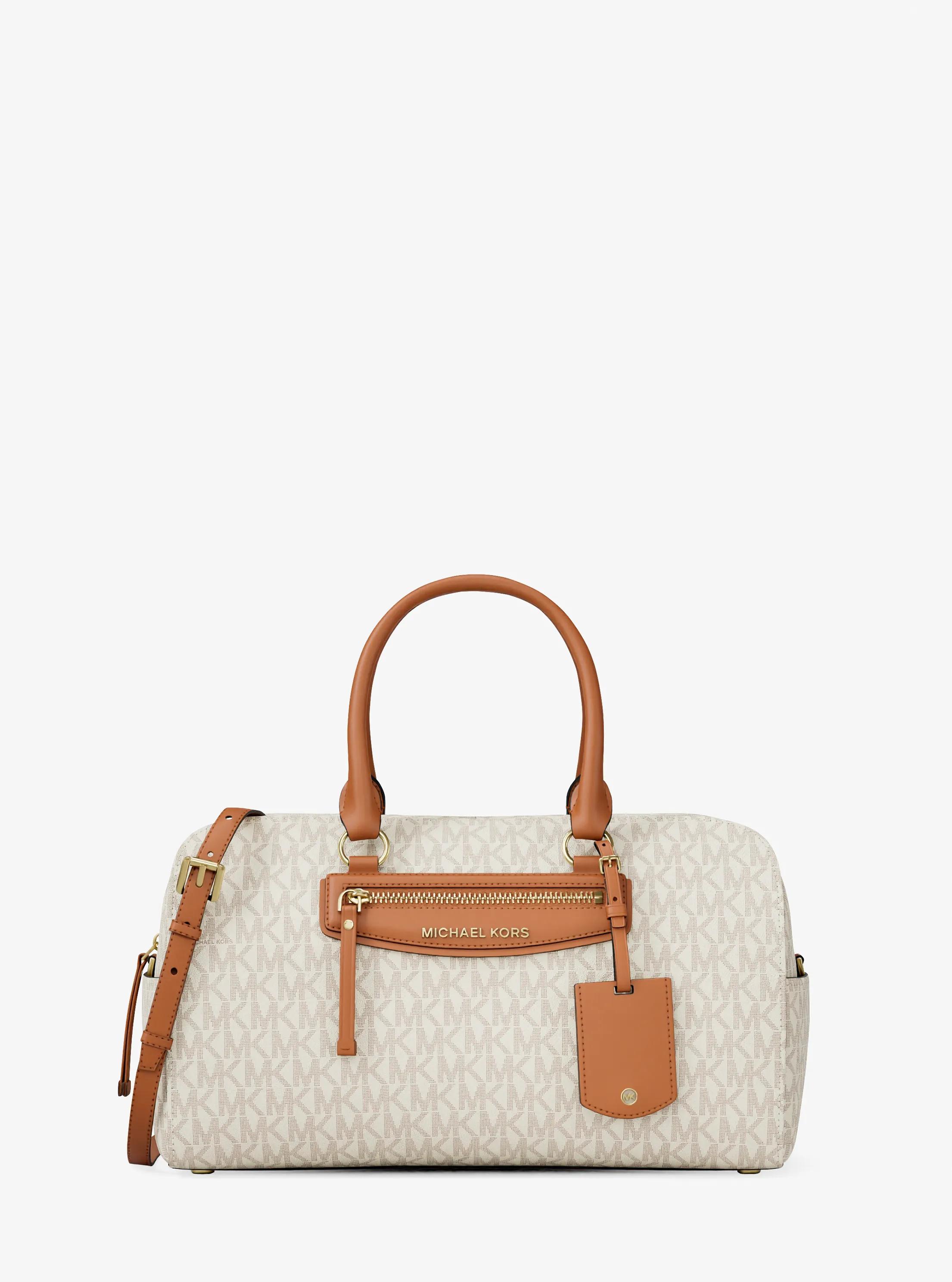 MK Sac marin à bandoulière Jet Set Travel de taille moyenne à logo Signature - Naturel - Michael Kors