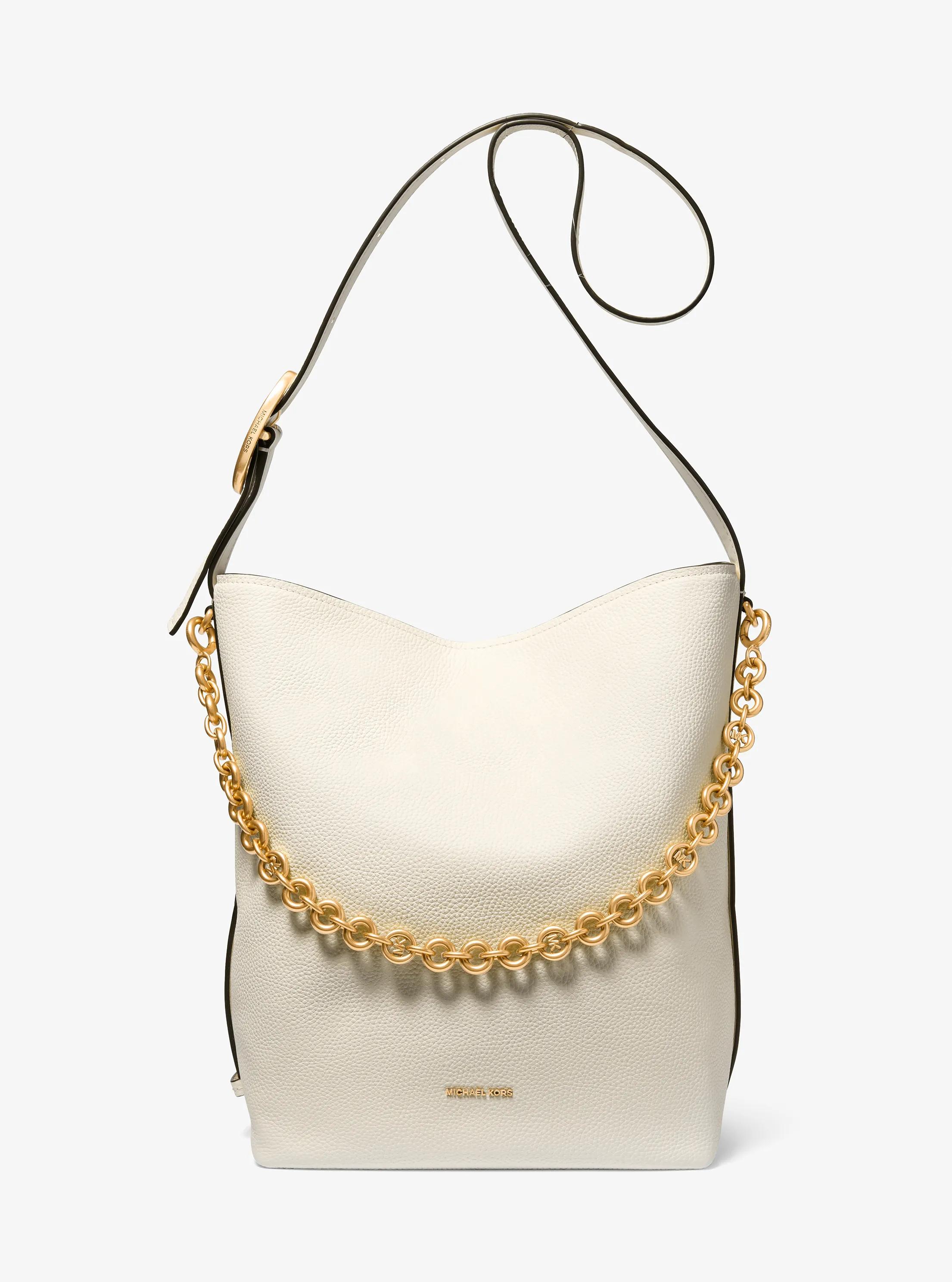 MK Grand cabas Nolita en cuir grainé - Naturel - Michael Kors