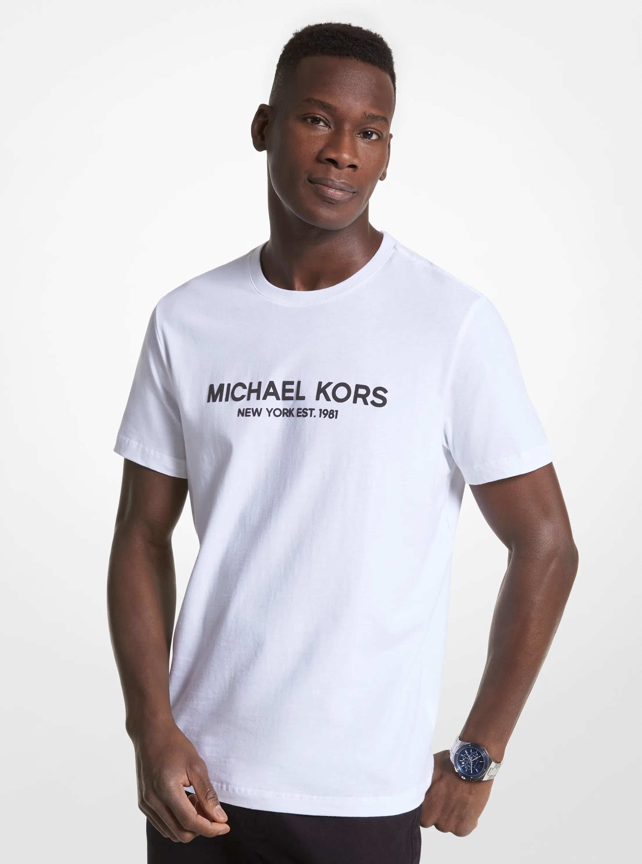 Logo Cotton T-Shirt in WHITE | Michael Kors