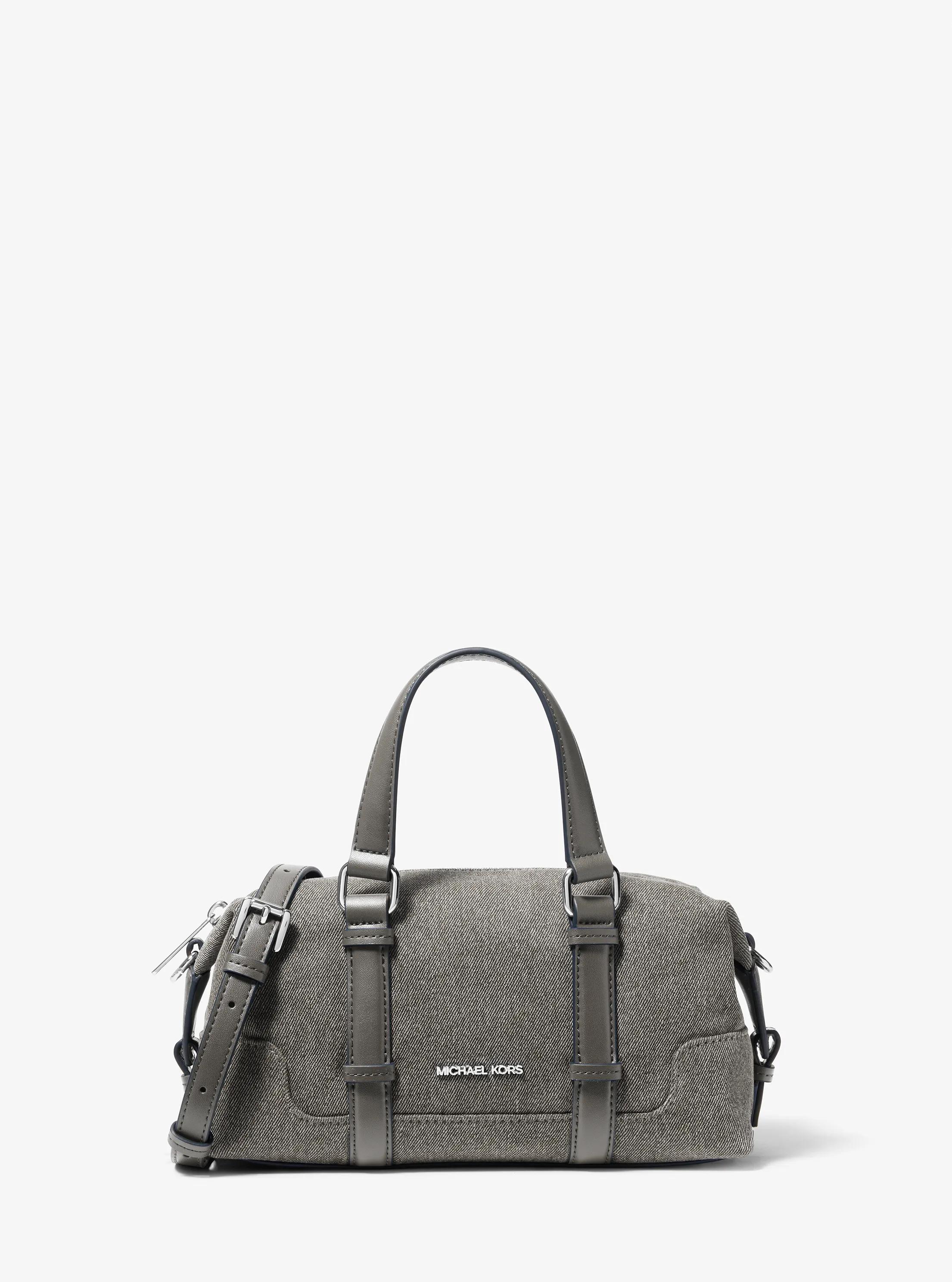 Teddi Extra-Small Washed Denim Crossbody Bag in GRAPHITE | Michael Kors