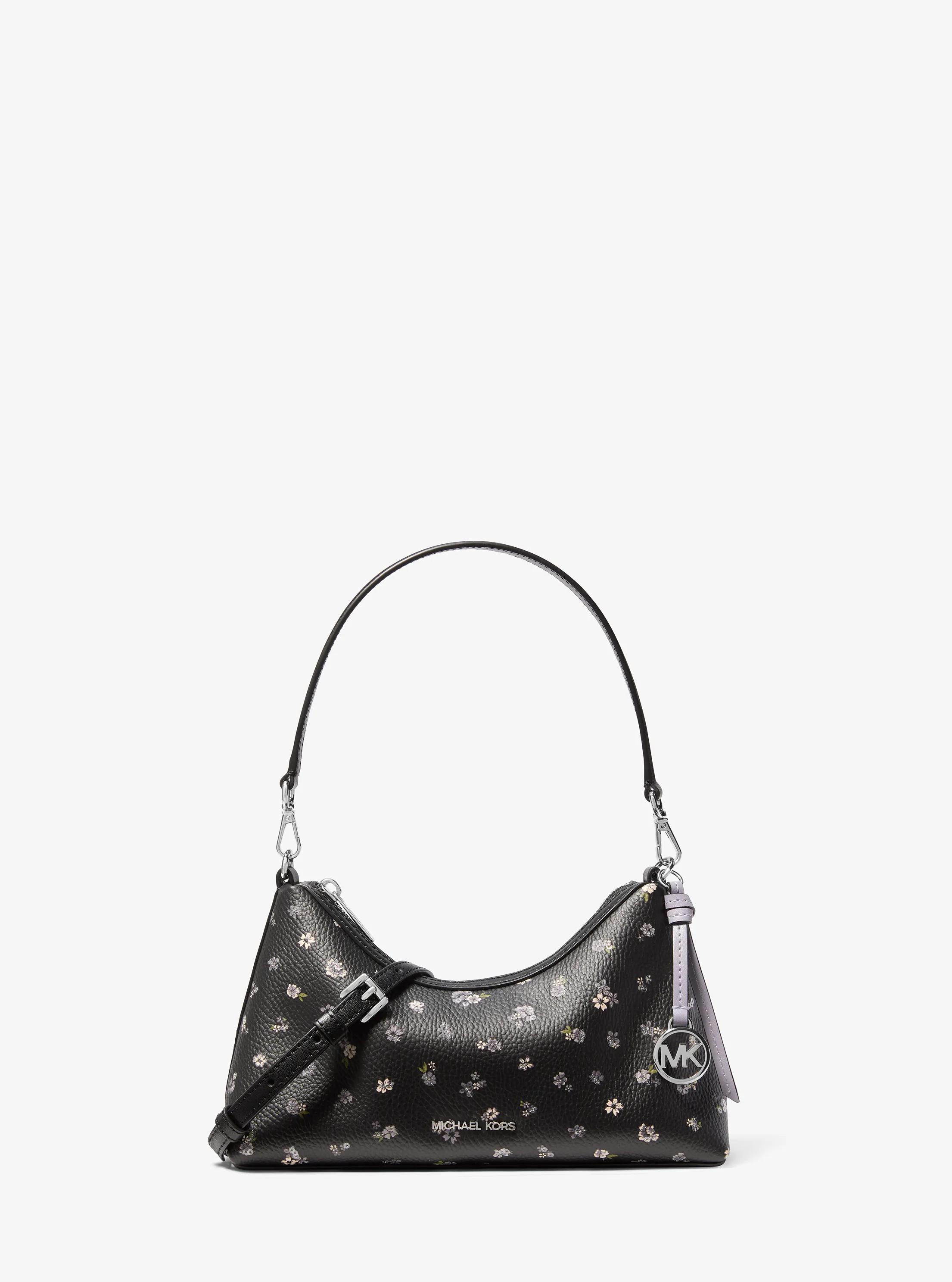 Bandolera Sammy convertible peque&ntilde;a con estampado floral in NEGRO | Michael Kors
