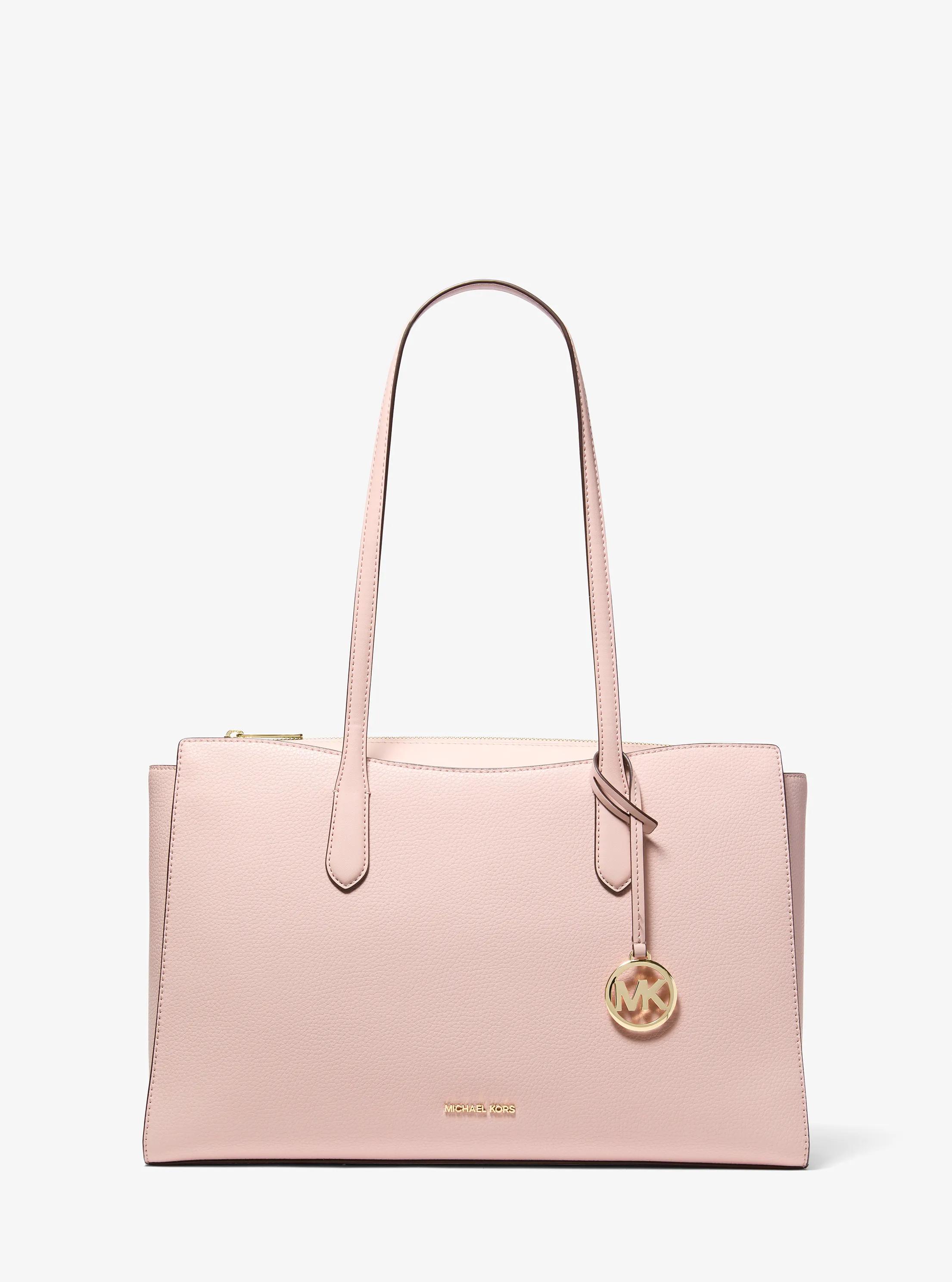 Arden Medium Pebbled Leather Tote Bag in POWDER BLUSH | Michael Kors