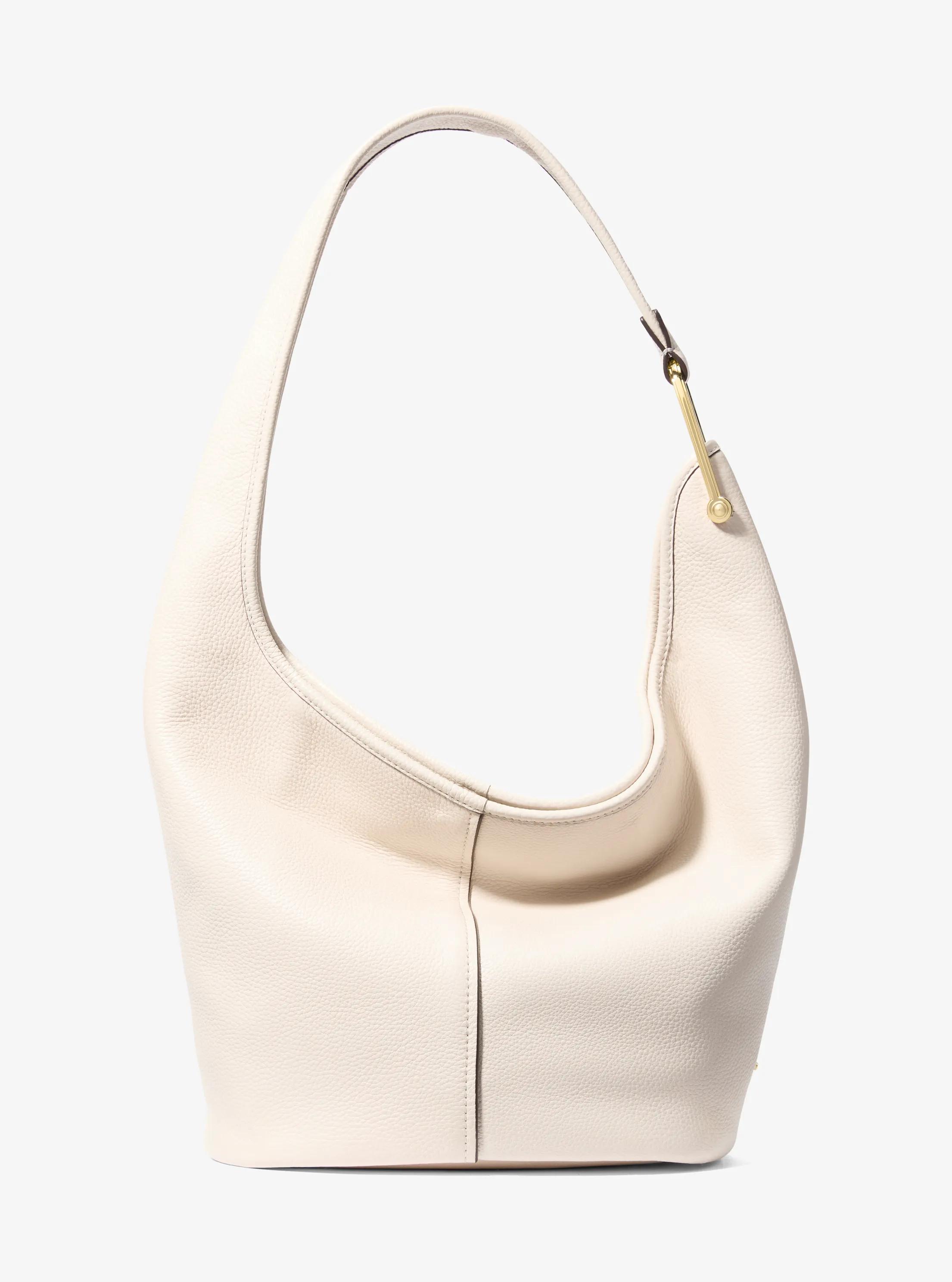 Sonny Medium Leather Shoulder Bag in LT CREAM | Michael Kors
