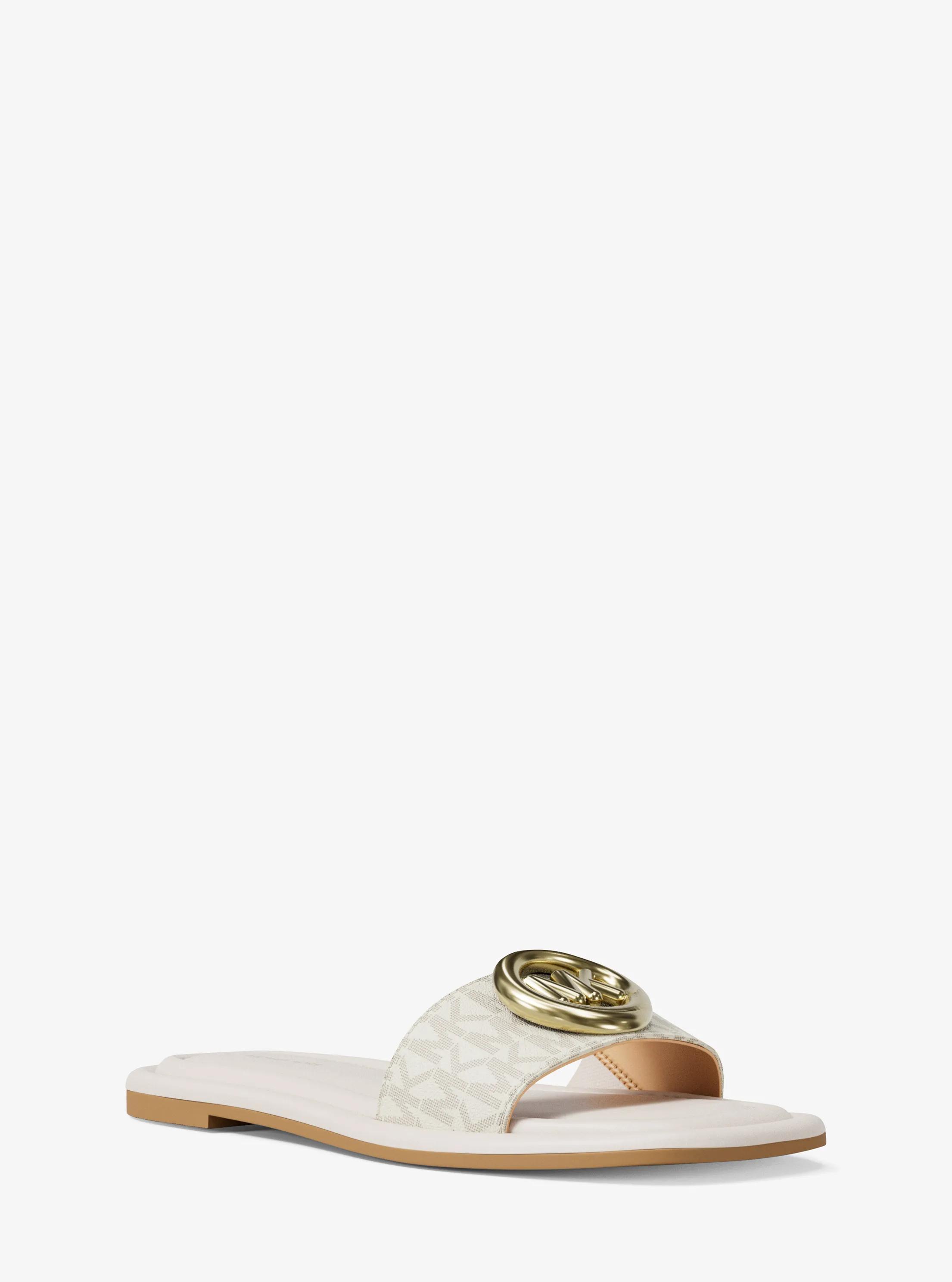 MK Mule Milan à logo Signature - Naturel - Michael Kors