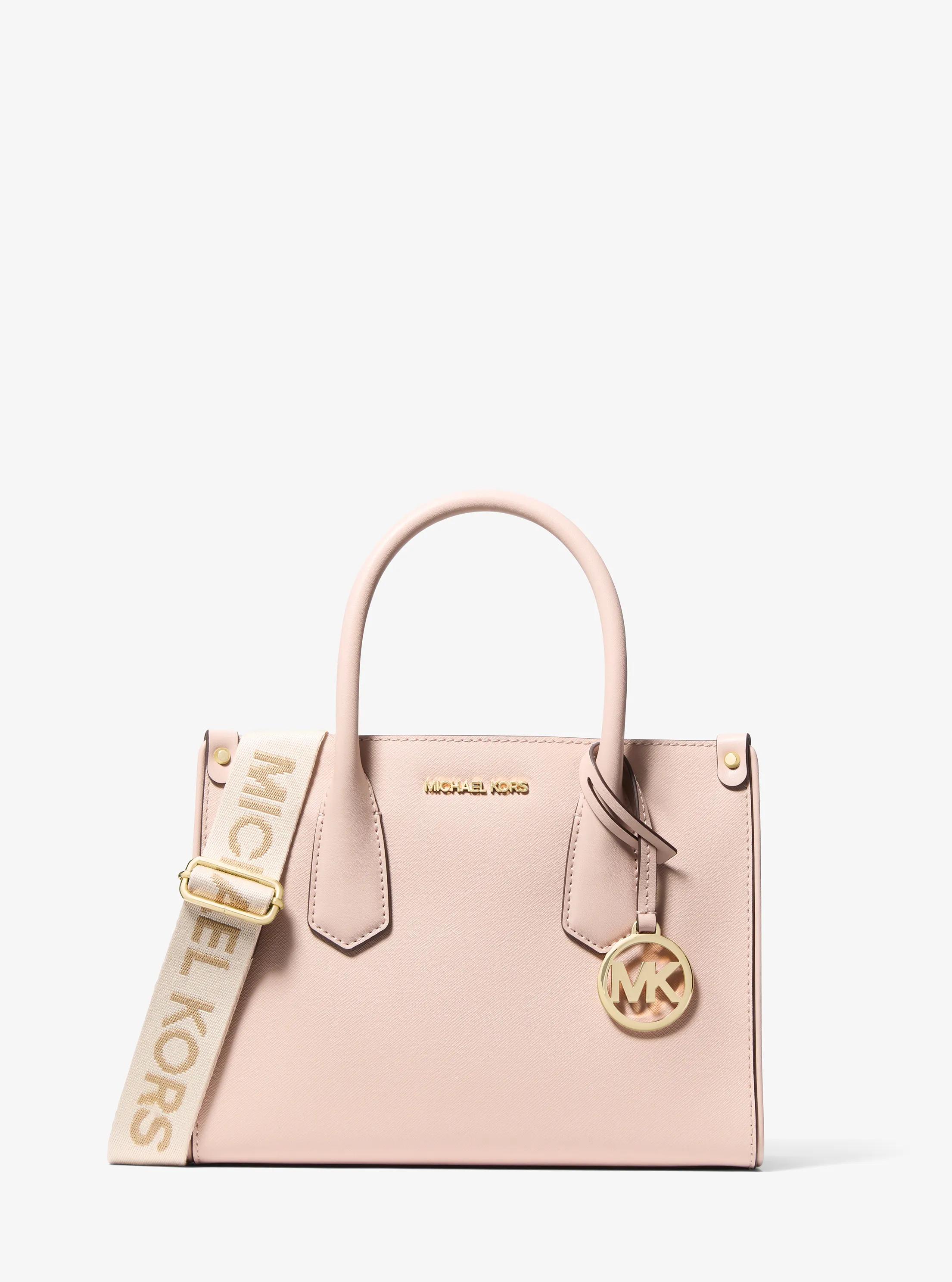 Maple Small Saffiano Leather Satchel in SOFT PINK | Michael Kors