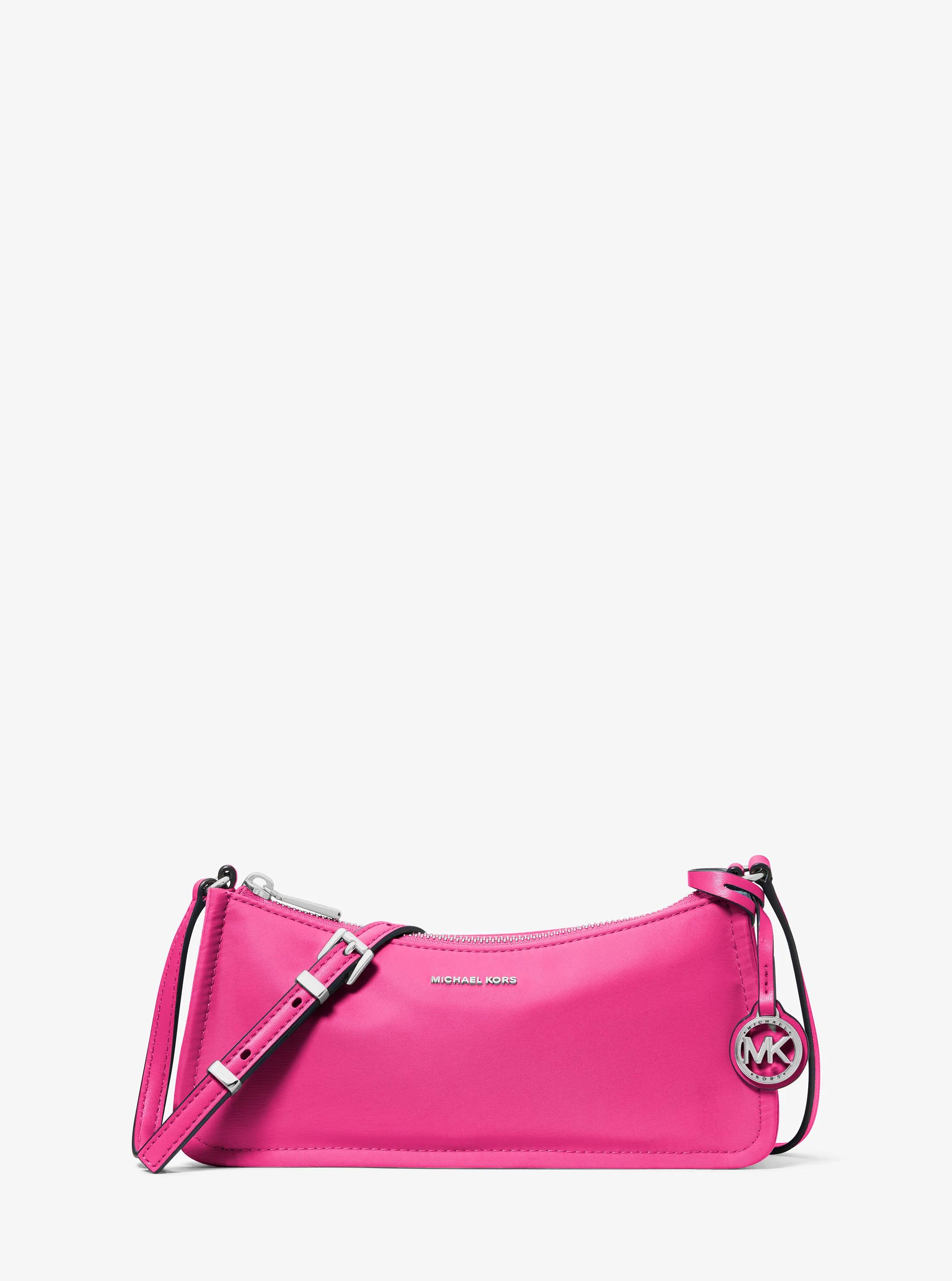Zadie Small Nylon Crossbody Bag in RASPBERRY | Michael Kors