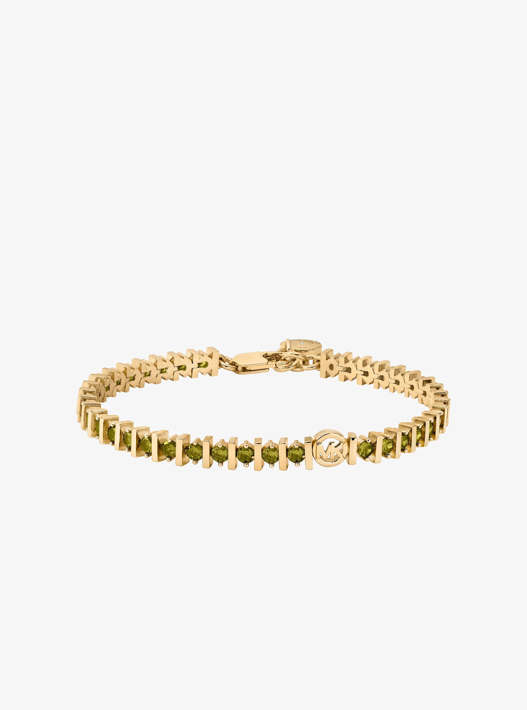 Cubic Zirconia Tennis Bracelet in EMERALD | Michael Kors