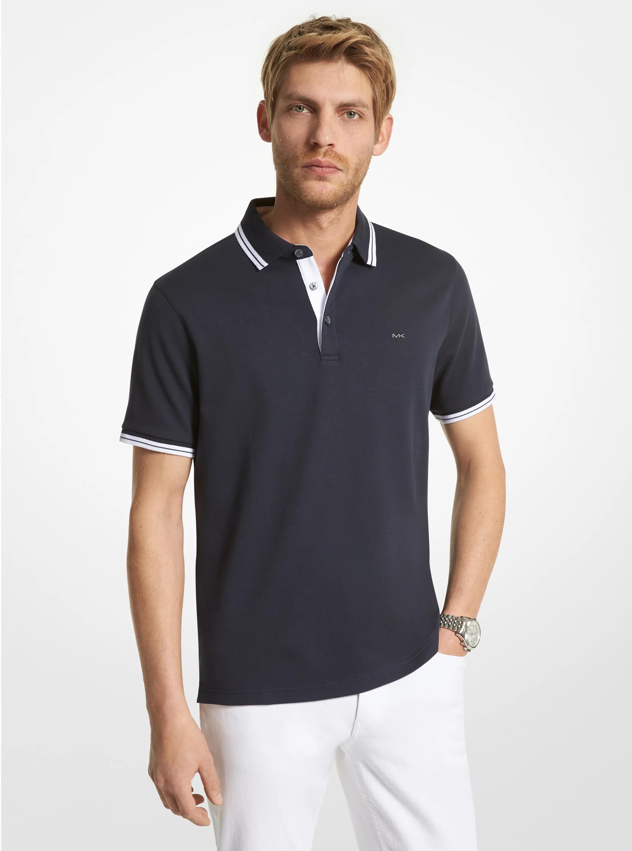 Polo de algod&oacute;n Greenwich in AZUL MEDIANOCHE | Michael Kors