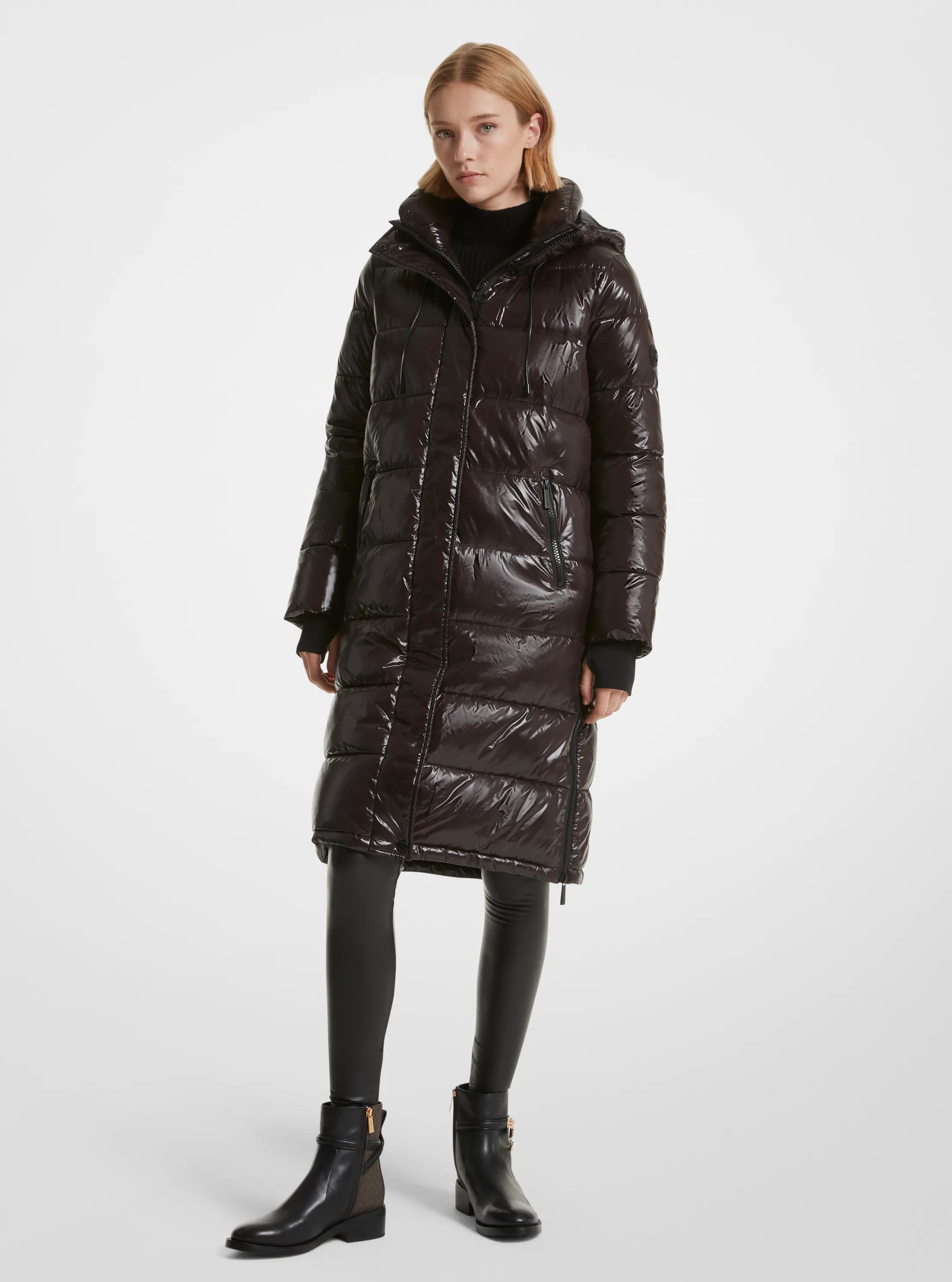 Manteau bouffant matelass&eacute; en nylon