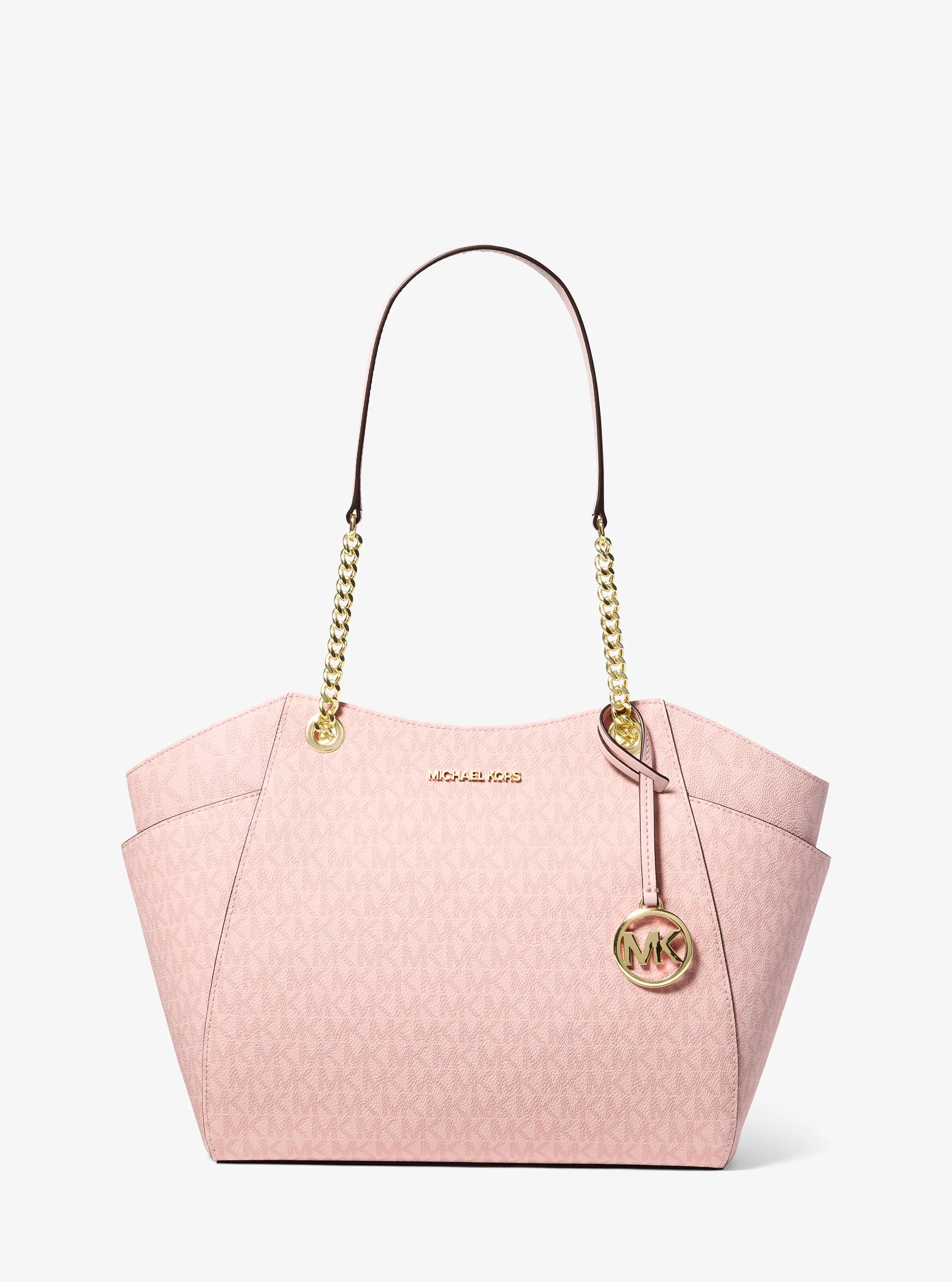 Jet Set Large Signature Logo Shoulder Bag