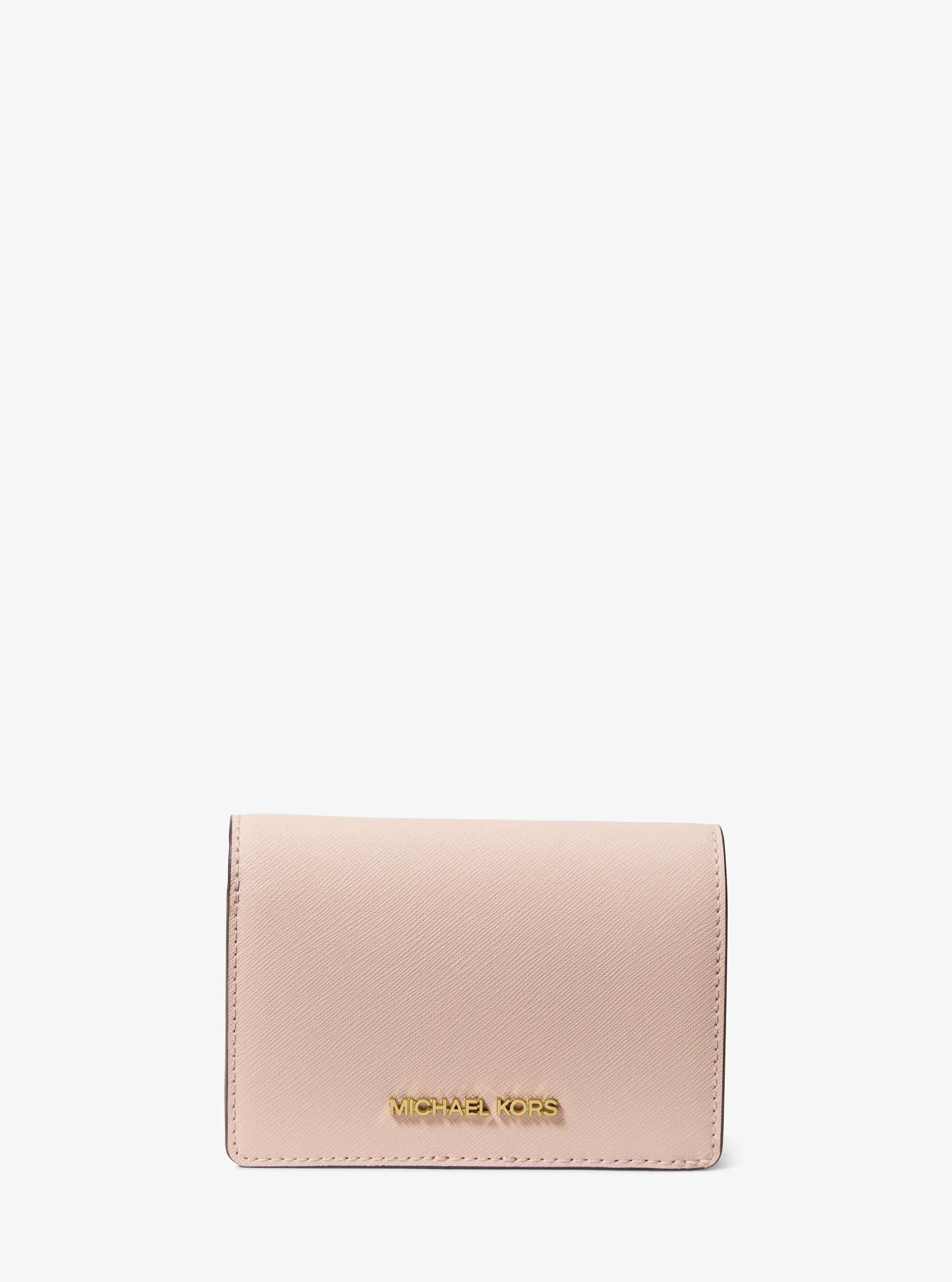 Jet Set Medium Saffiano Leather Wallet in SOFT PINK | Michael Kors