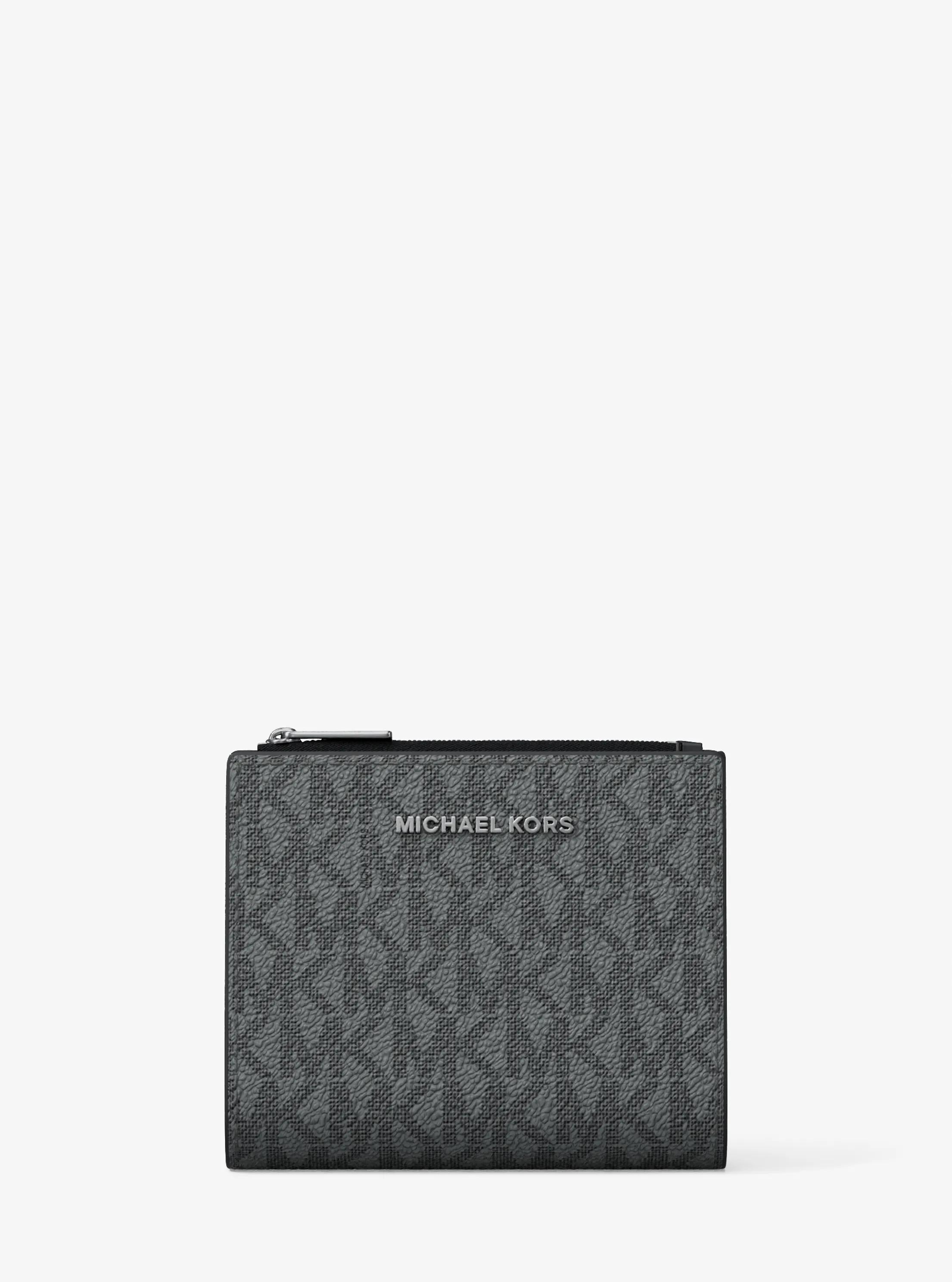 Hudson Signature Logo Wallet in STORM | Michael Kors