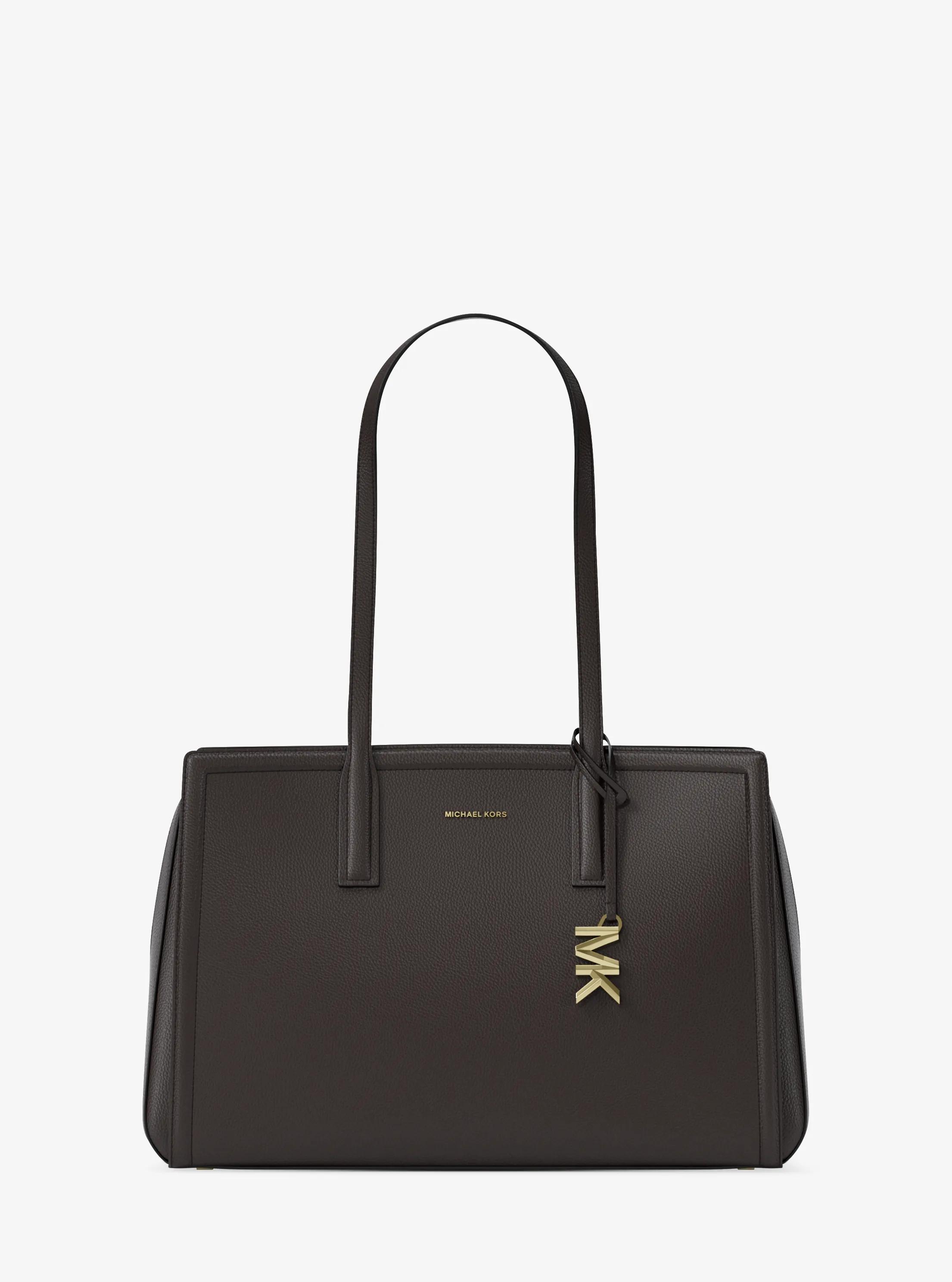 MK Cabas Laila de taille moyenne en cuir - Marron - Michael Kors